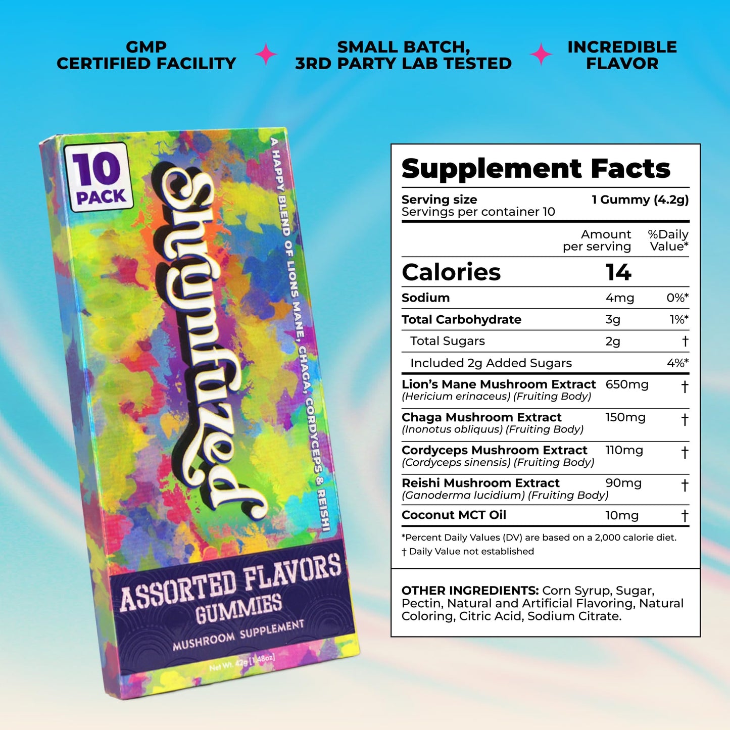 Shrumfuzed Mushroom Gummies, 10 Count