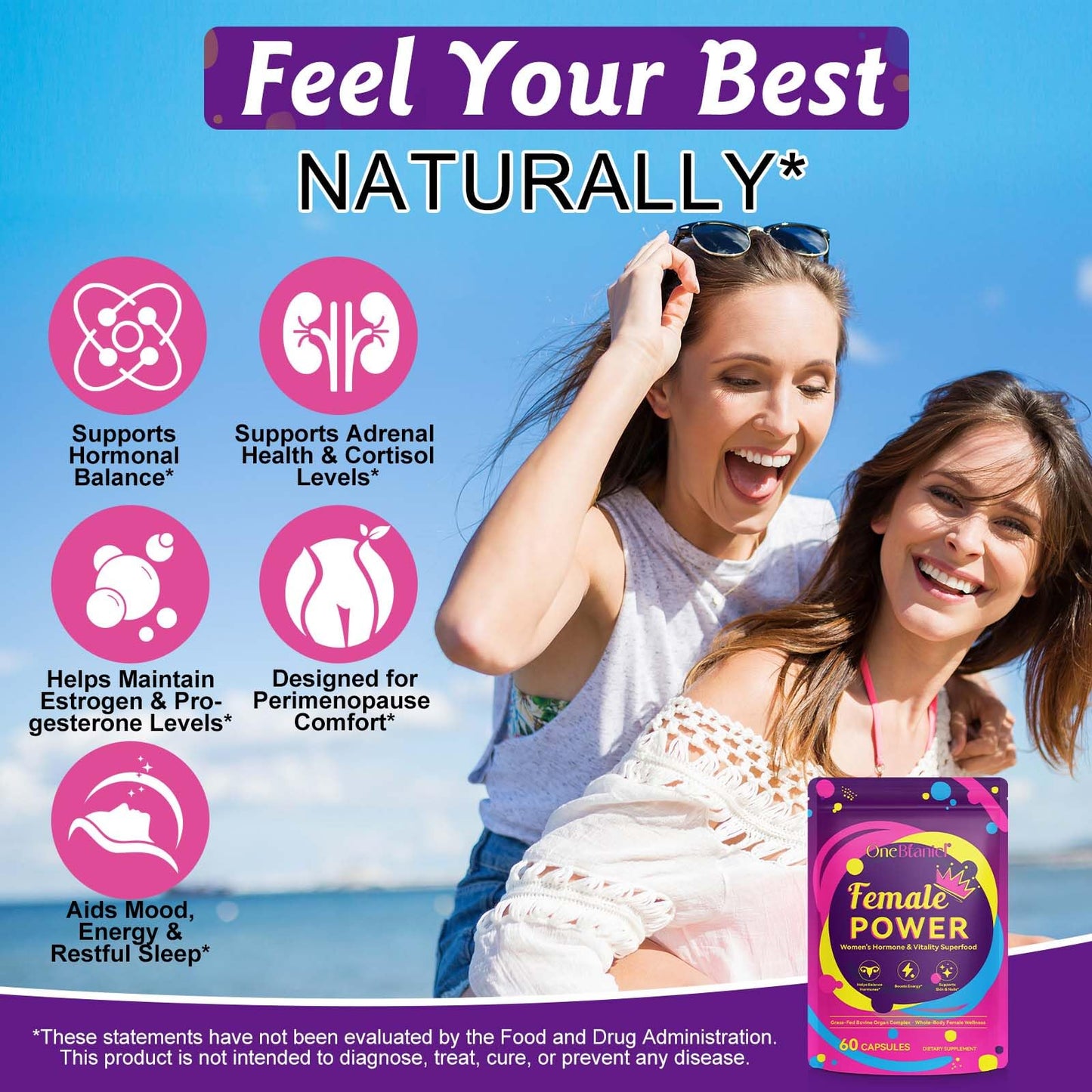 ZIXBMHYJ Beef Organ Supplement for Women, Women's Hormone & Vitality Capsules, 60 Capsules
