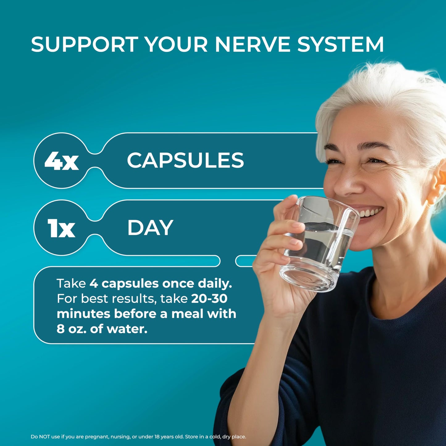 PUREHEALTH RESEARCH Nerve Regen Formula Nerve Support Supplement with Alpha Lipoic Acid ALA, Benfotiamine, Acetyl L-Carnitine, Riboflavin, Vitamin B6, B12, D3, 60 Capsules