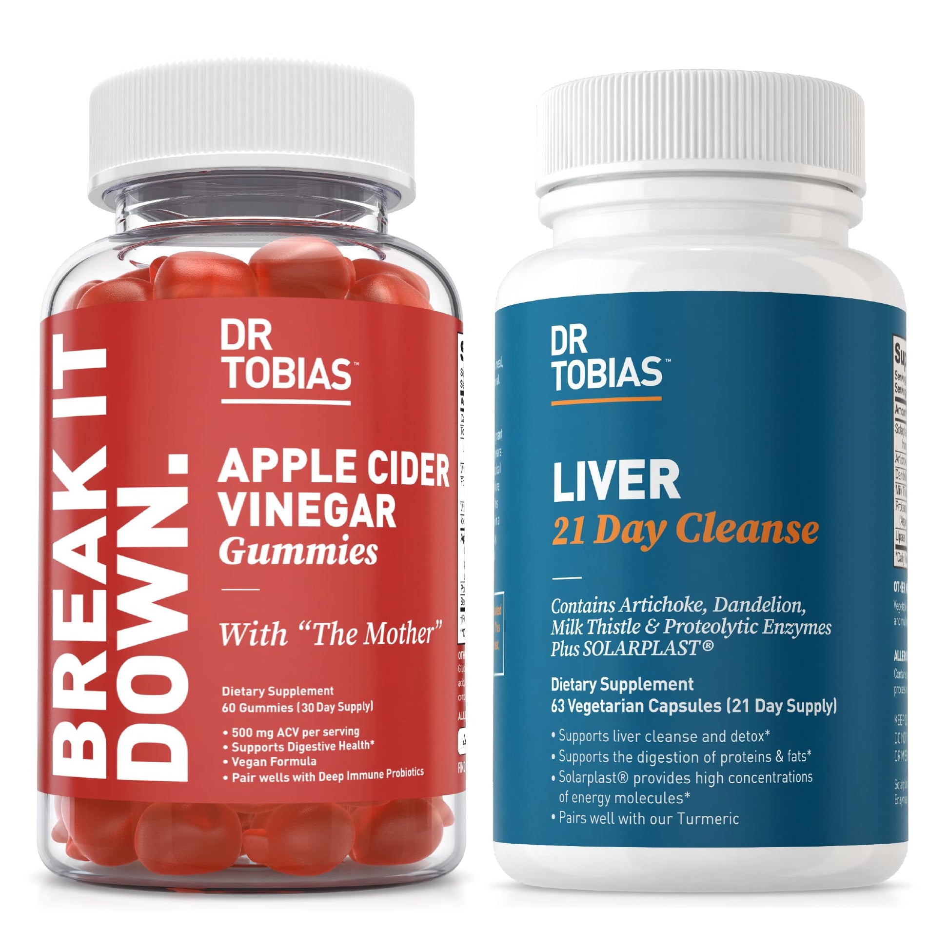 Dr. Tobias Liver 21 Day Cleanse and Apple Cider Vinegar Gummies 123