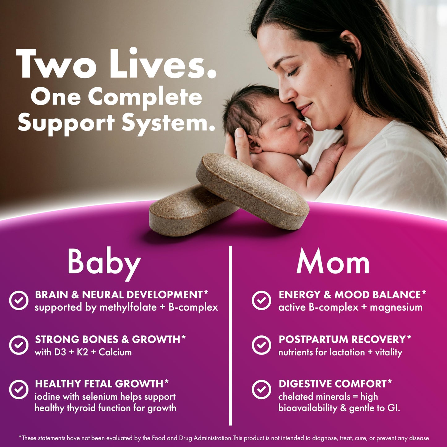 ILIVA Prenatal Vitamins for Women Tablet, 60 Tablets
