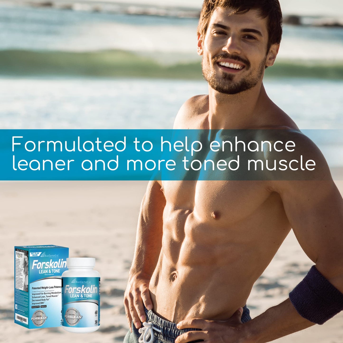 BioGenetic Laboratories Forskolin Lean & Tone Capsules, 60 Count