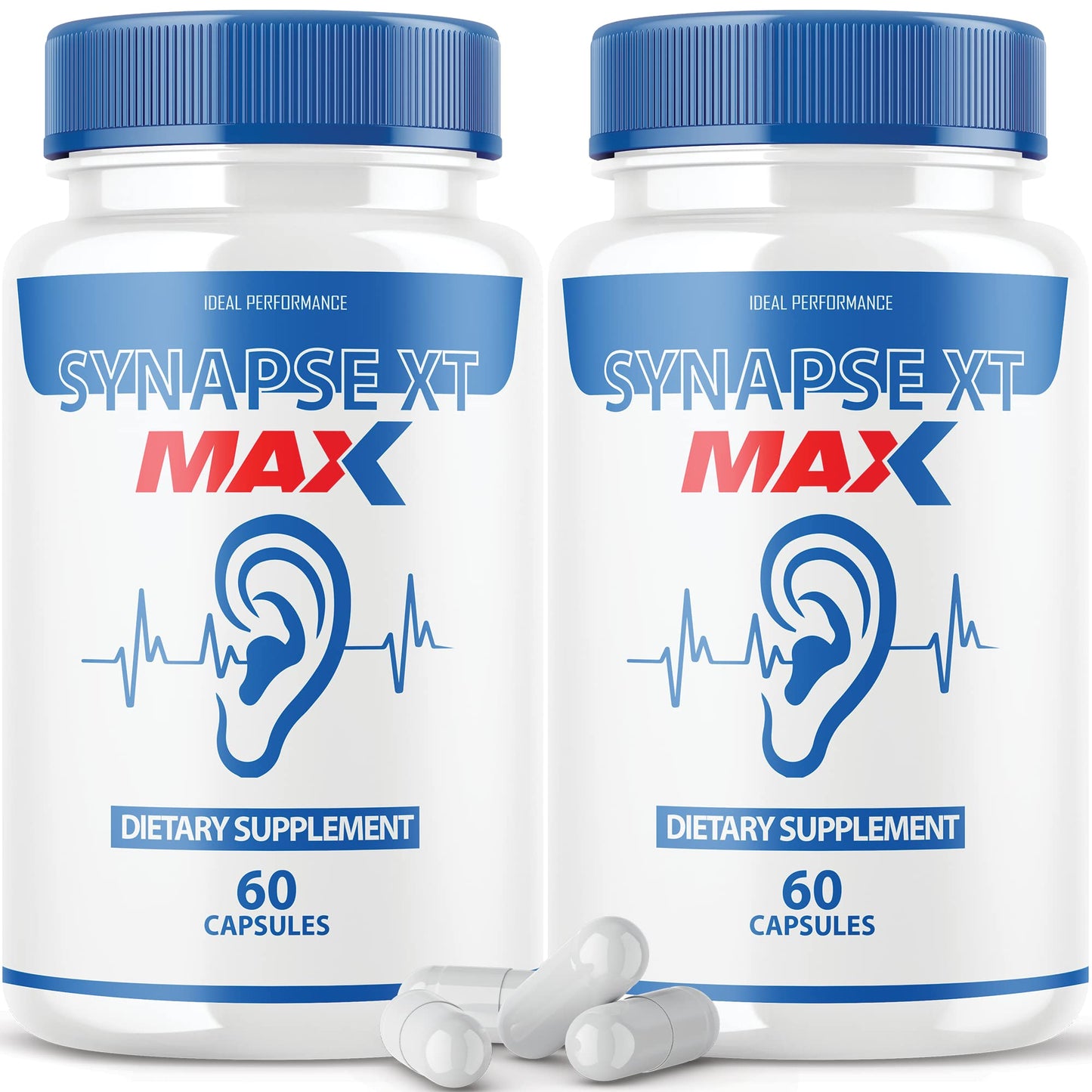 IDEAL PERFORMANCE Synapse XT Max Tinnitus Supplement Pro Premium Relief Pills 120 Capsules