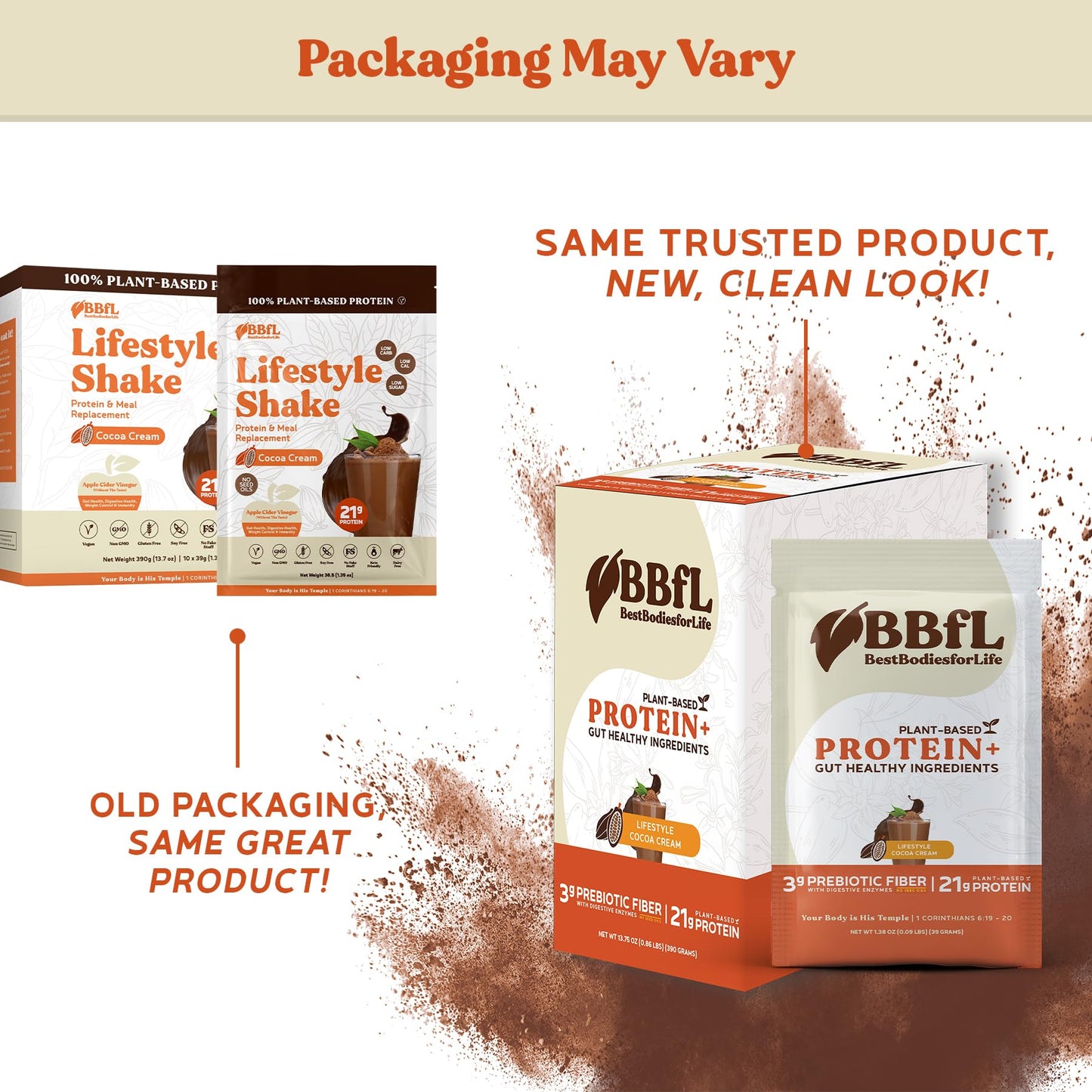 BBfL Plant-Based Protein Shake Powder, 29.1