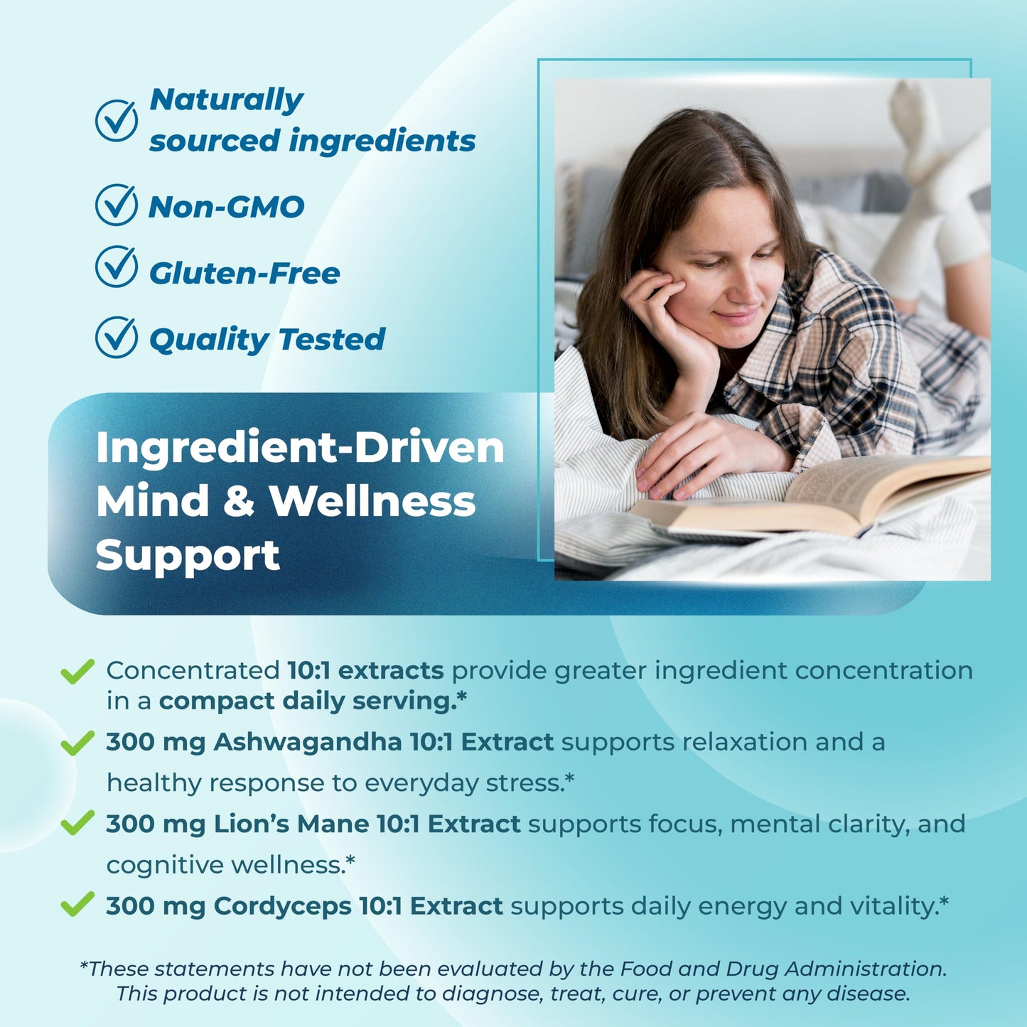 Sotalix Supplement Cortisol Health Supplement with Magnesium, Ashwagandha, Lion’s Mane & 10 Mushroom Complex – Relaxation, Focus & Energy Support Capsules 150