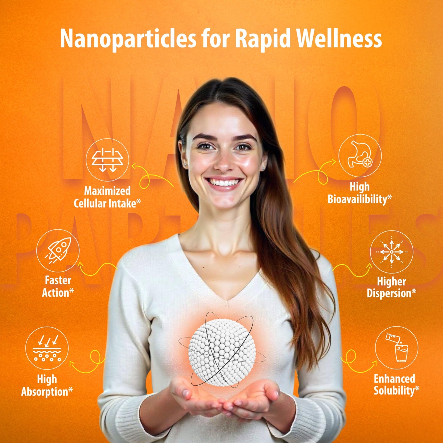 SAINEBIO Nano Electrolyte Powder Tangy Orange, 18 Sachets