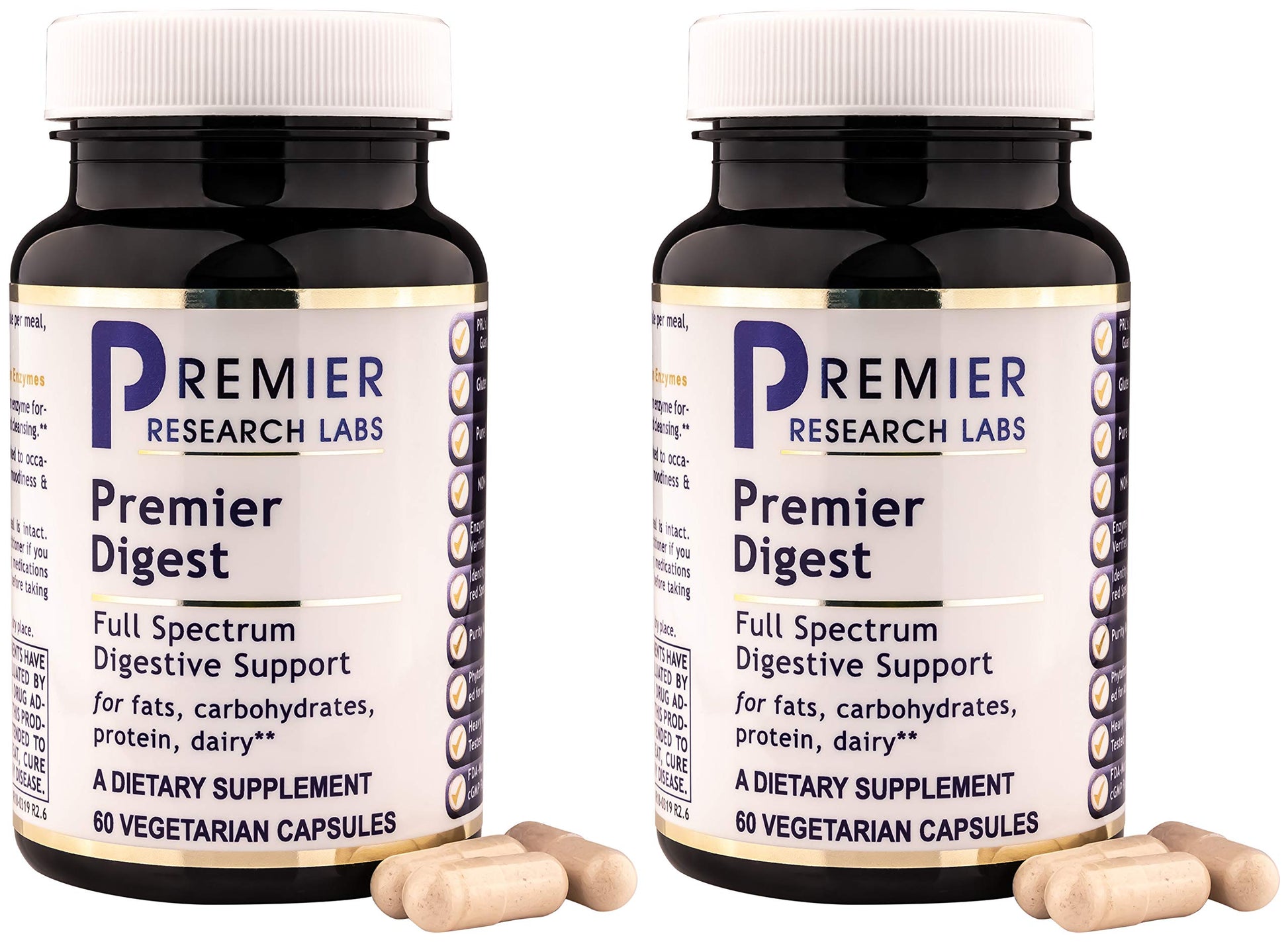 Premier Research Labs Premier Digest Dietary Supplement Capsule, 120 Count