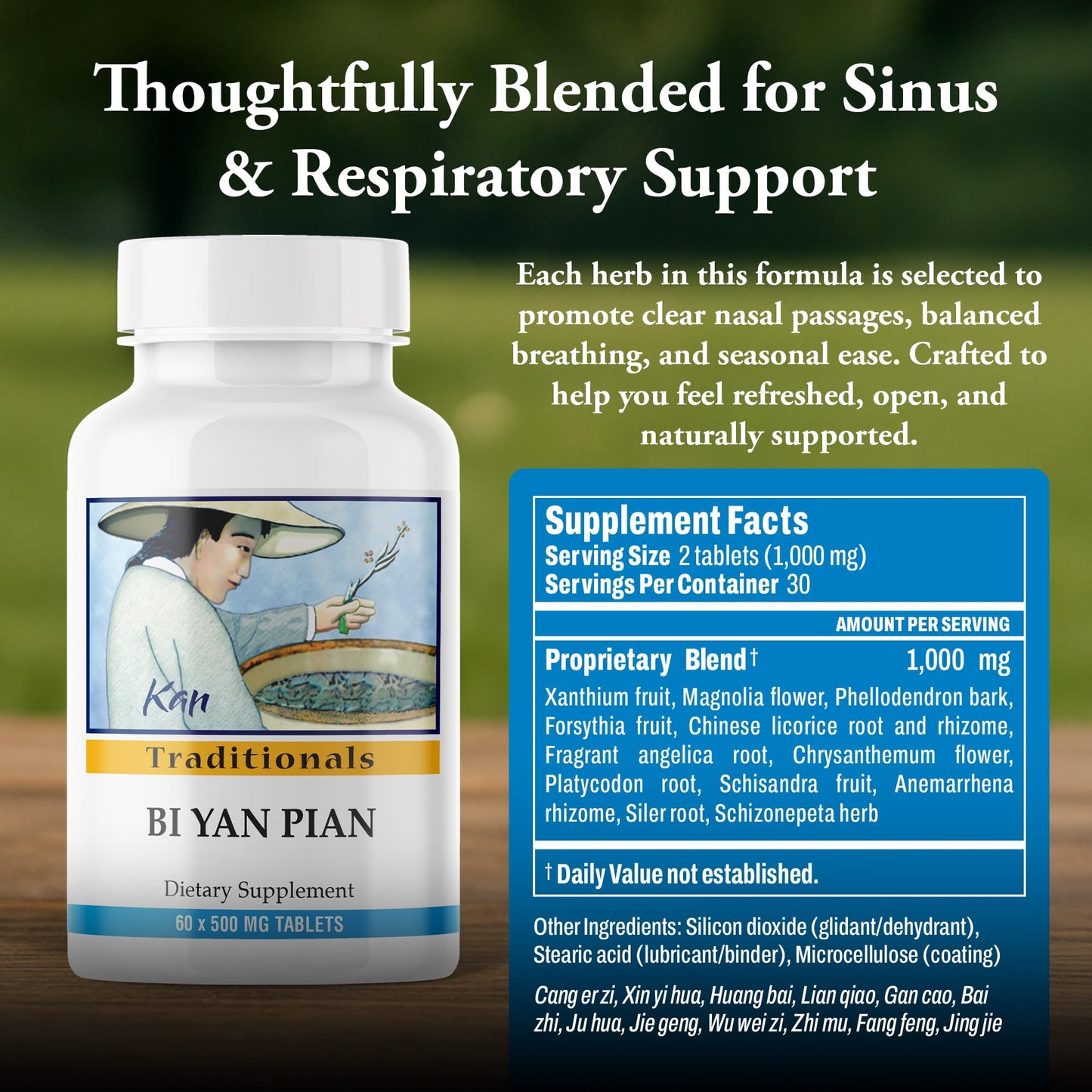 Kan Herbs Bi Yan Pian Tablets, 60 Count