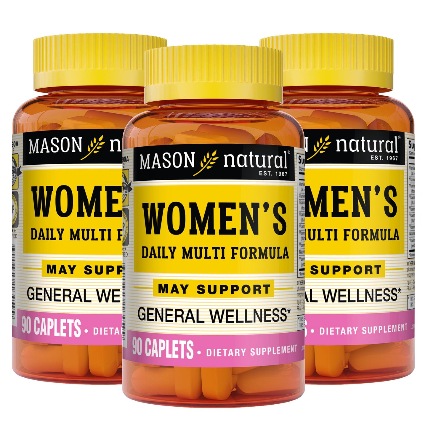 Mason Natural Women's Daily Multi Formula Caplets, 270 Count