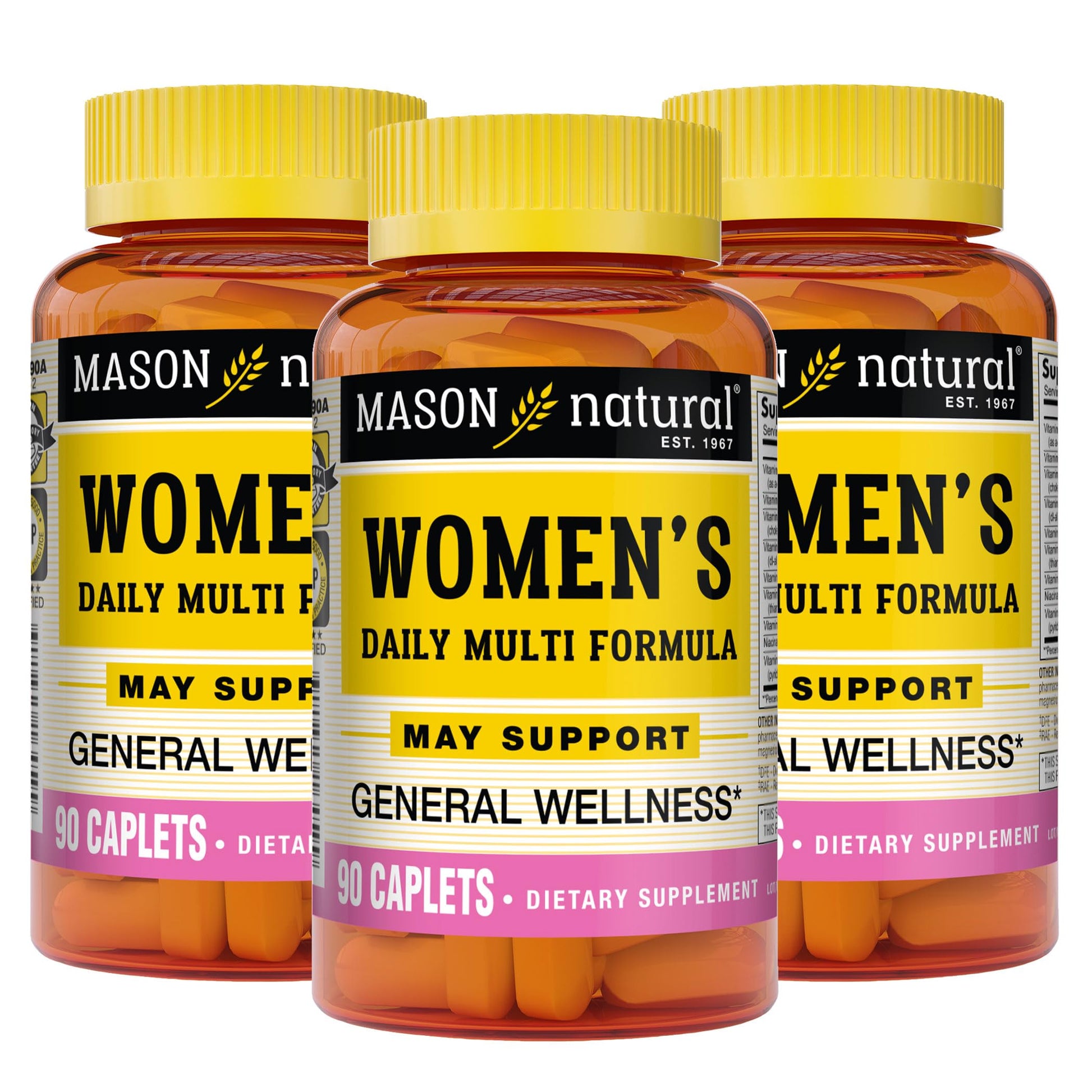 Mason Natural Women's Daily Multi Formula Caplets, 270 Count