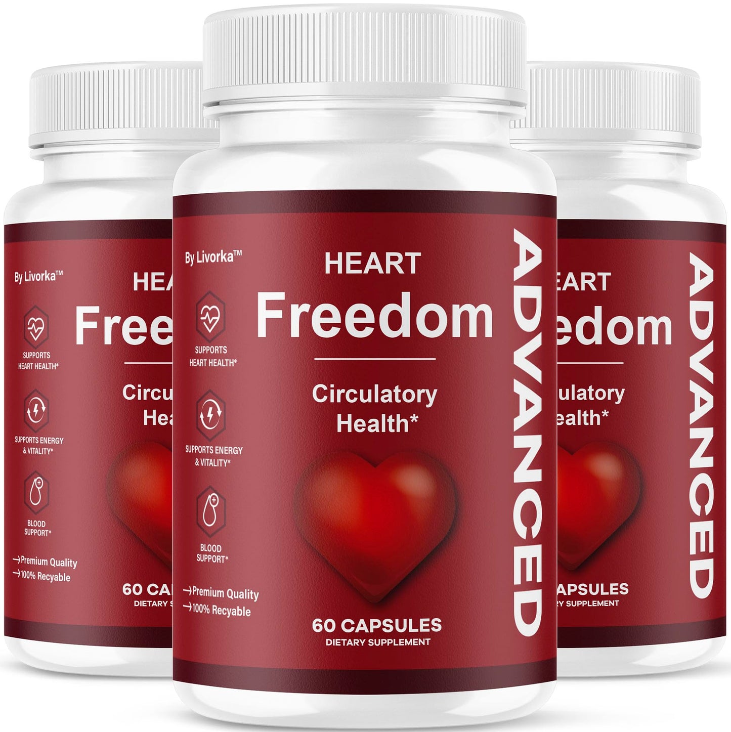 LIVORKA Heart Freedom Capsules, 180 Capsules