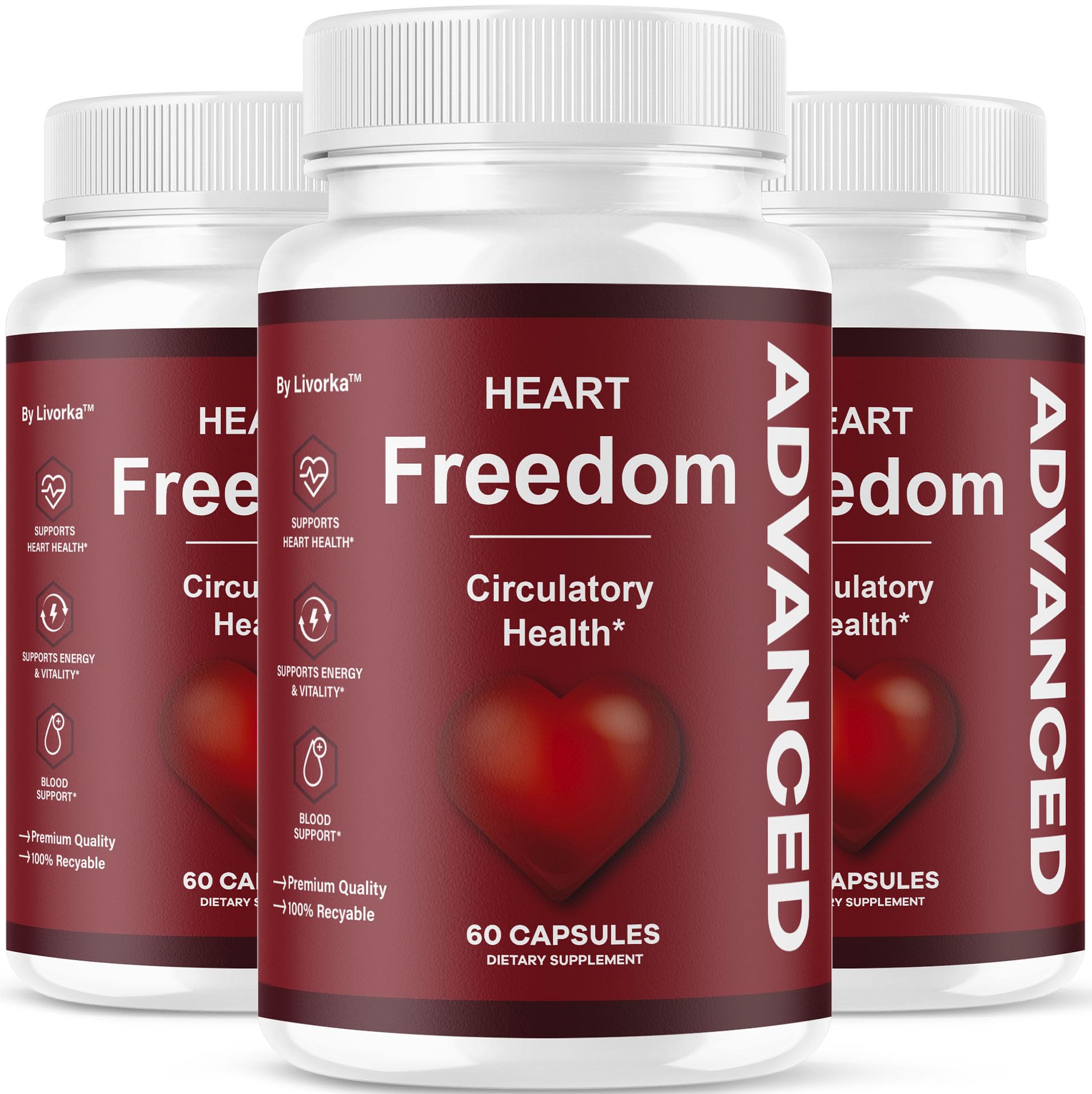 LIVORKA Heart Freedom Capsules, 180 Capsules