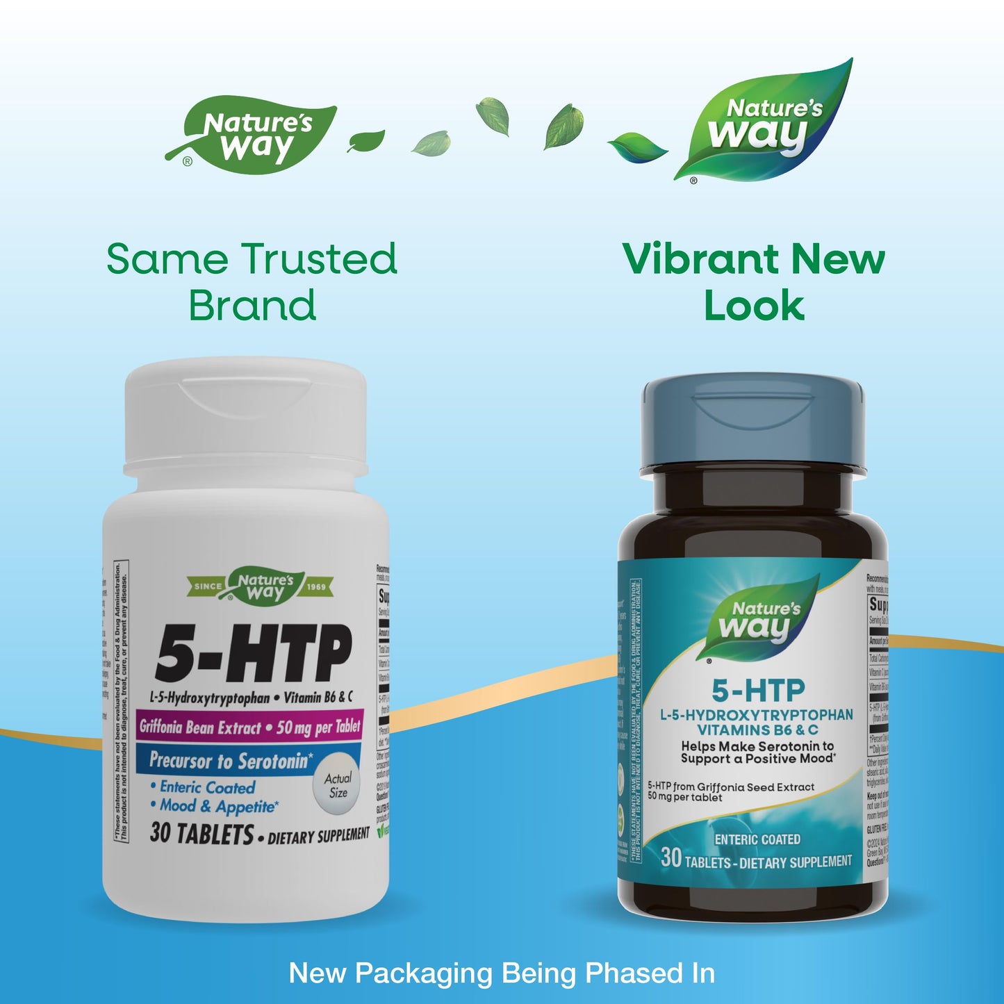 Nature's Way 5-HTP L-5-Hydroxytryptophan Vitamin B6 + Vitamin C + Griffonia Bean Extract Tablet, 30 Count