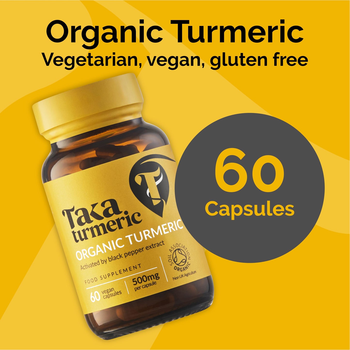 Taka Turmeric Turmeric & Black Pepper Extract 60 Capsules