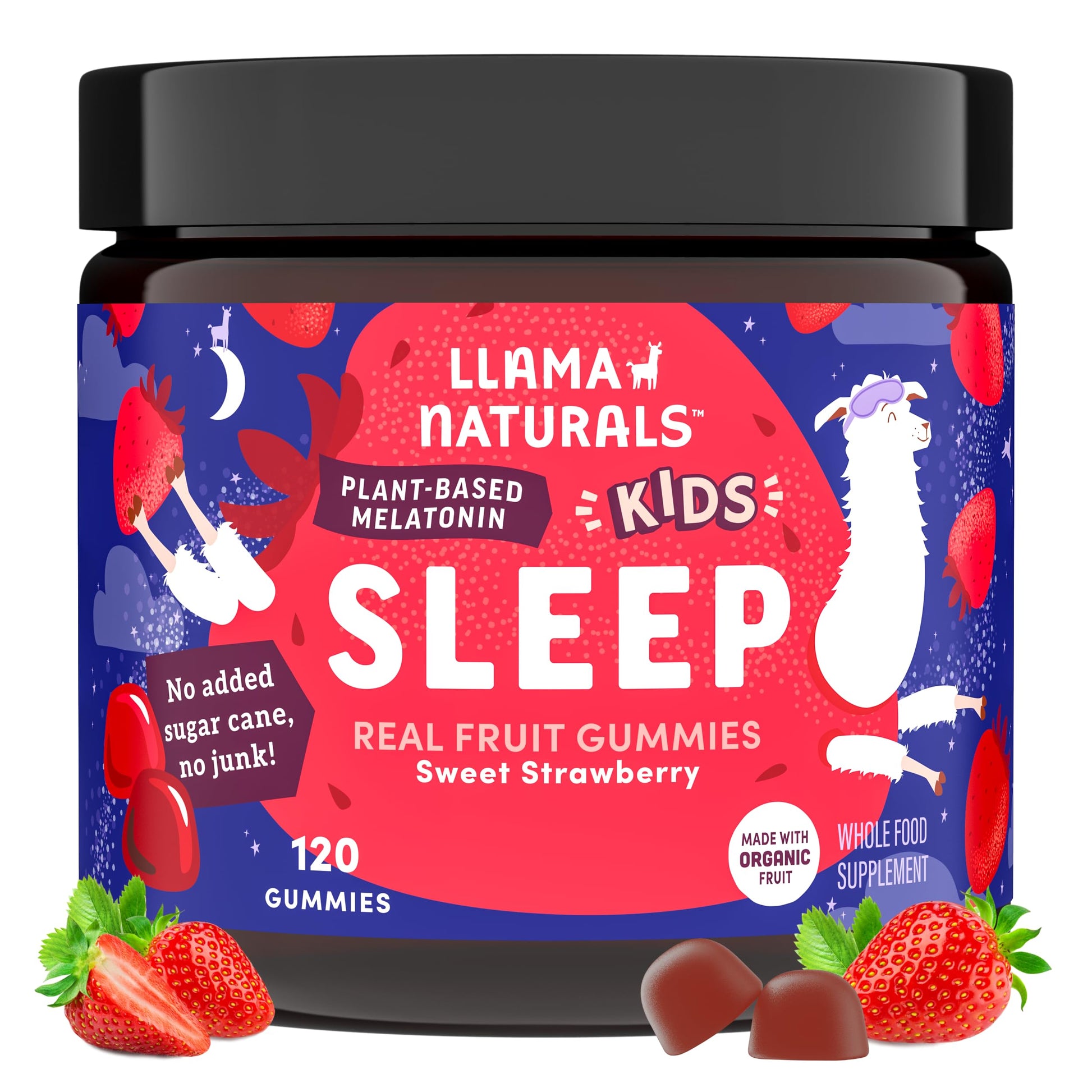 Llama Naturals Organic Kids Phytomelatonin Gummies 120 Count