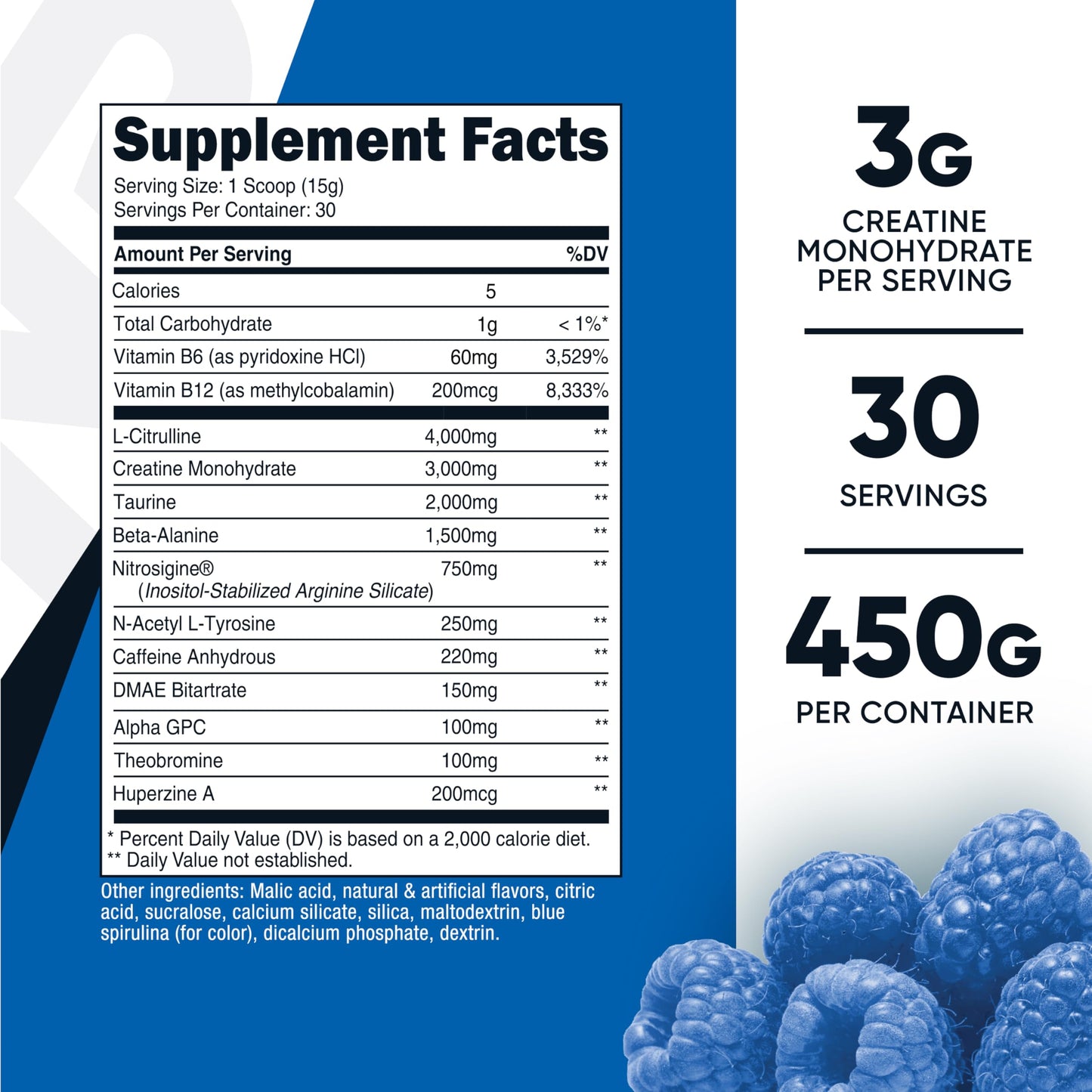 Nutricost Pre-C Pre-Workout Complex with Creatine Powder 16