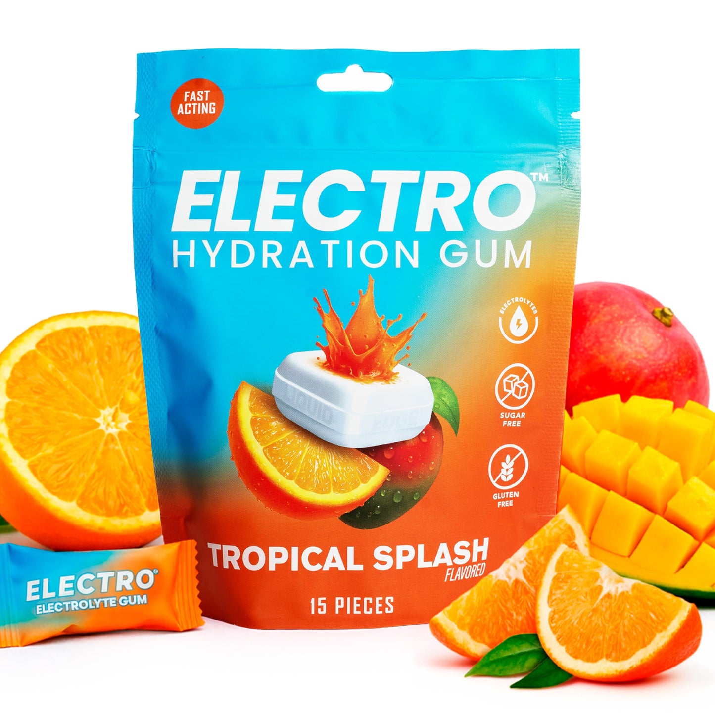 Electrogum Electro Hydration Gum Gummy 15 Count