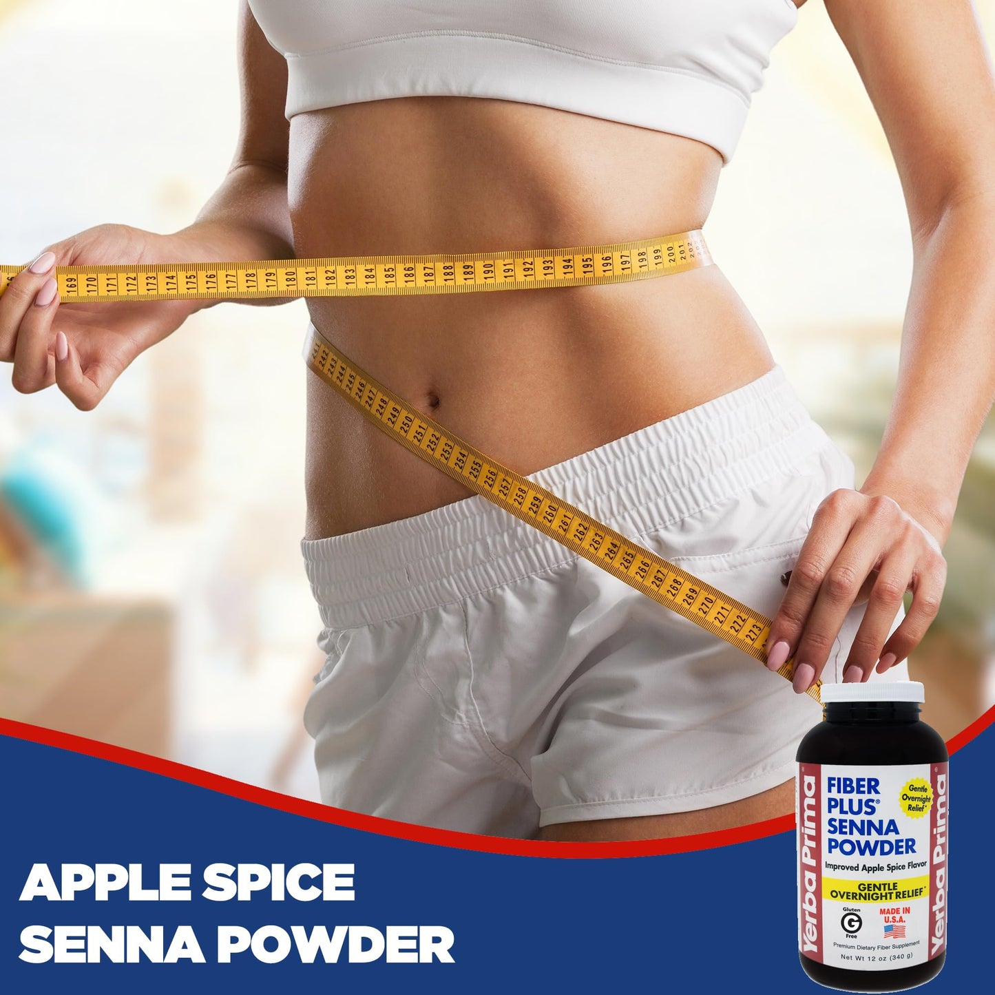 Yerba Prima Fiber Plus Senna Powder, 12 oz