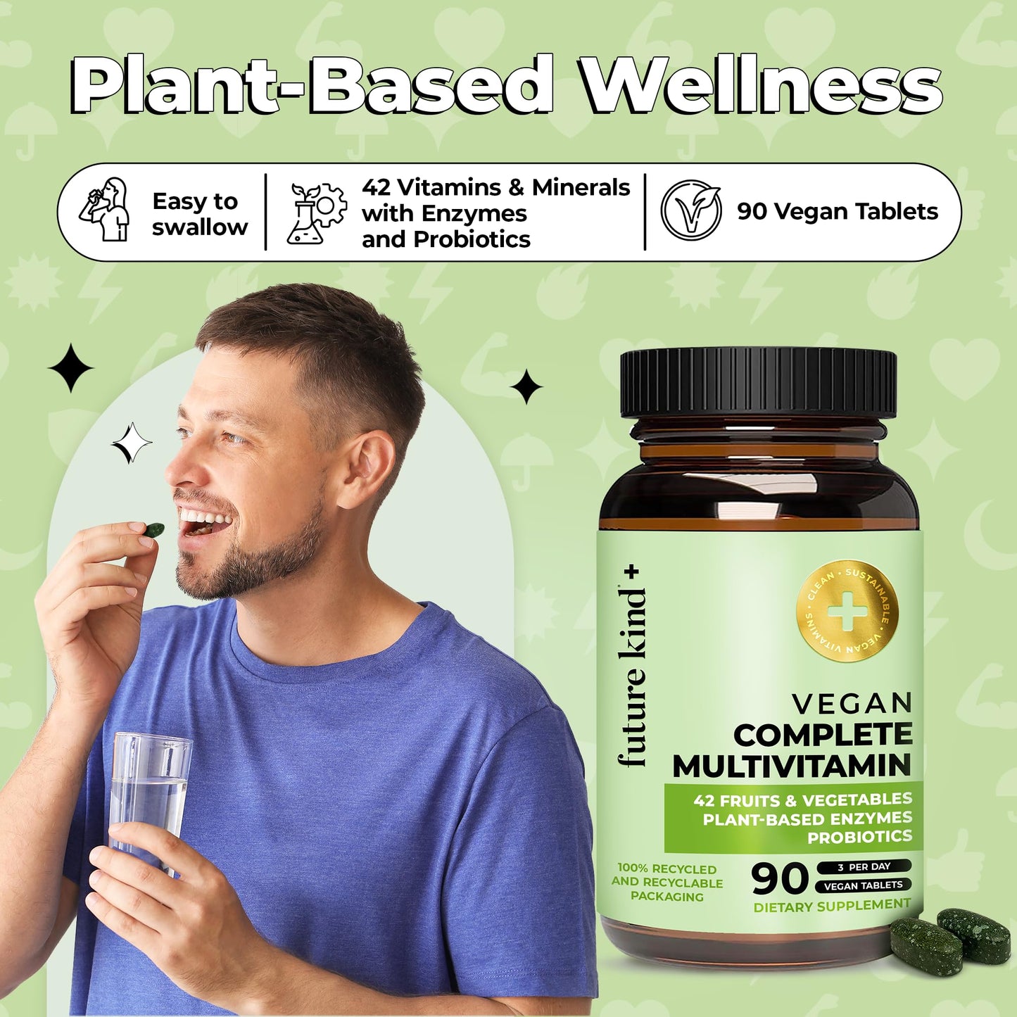 Future Kind Vegan Multivitamins Complete Capsules 90 Count
