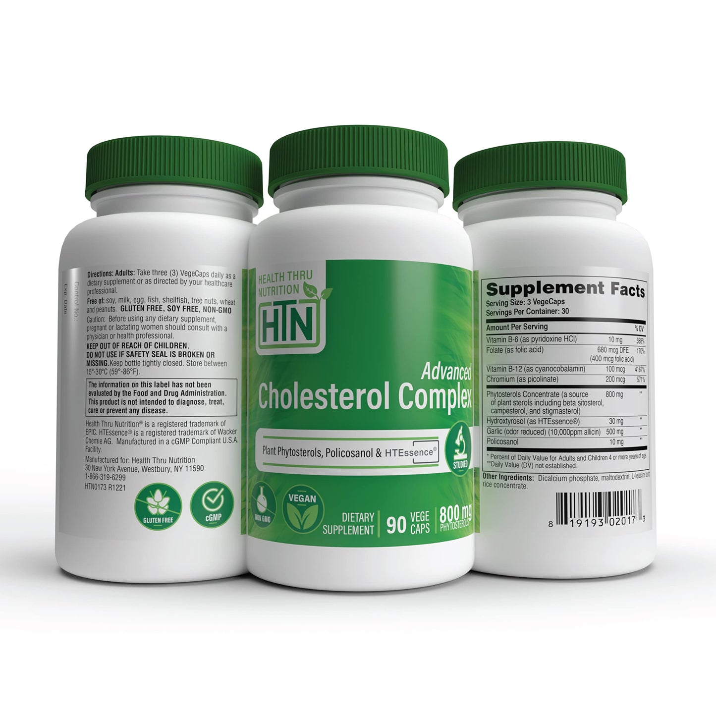 Health Thru Nutrition Advanced Cholesterol Complex 90 Capsules