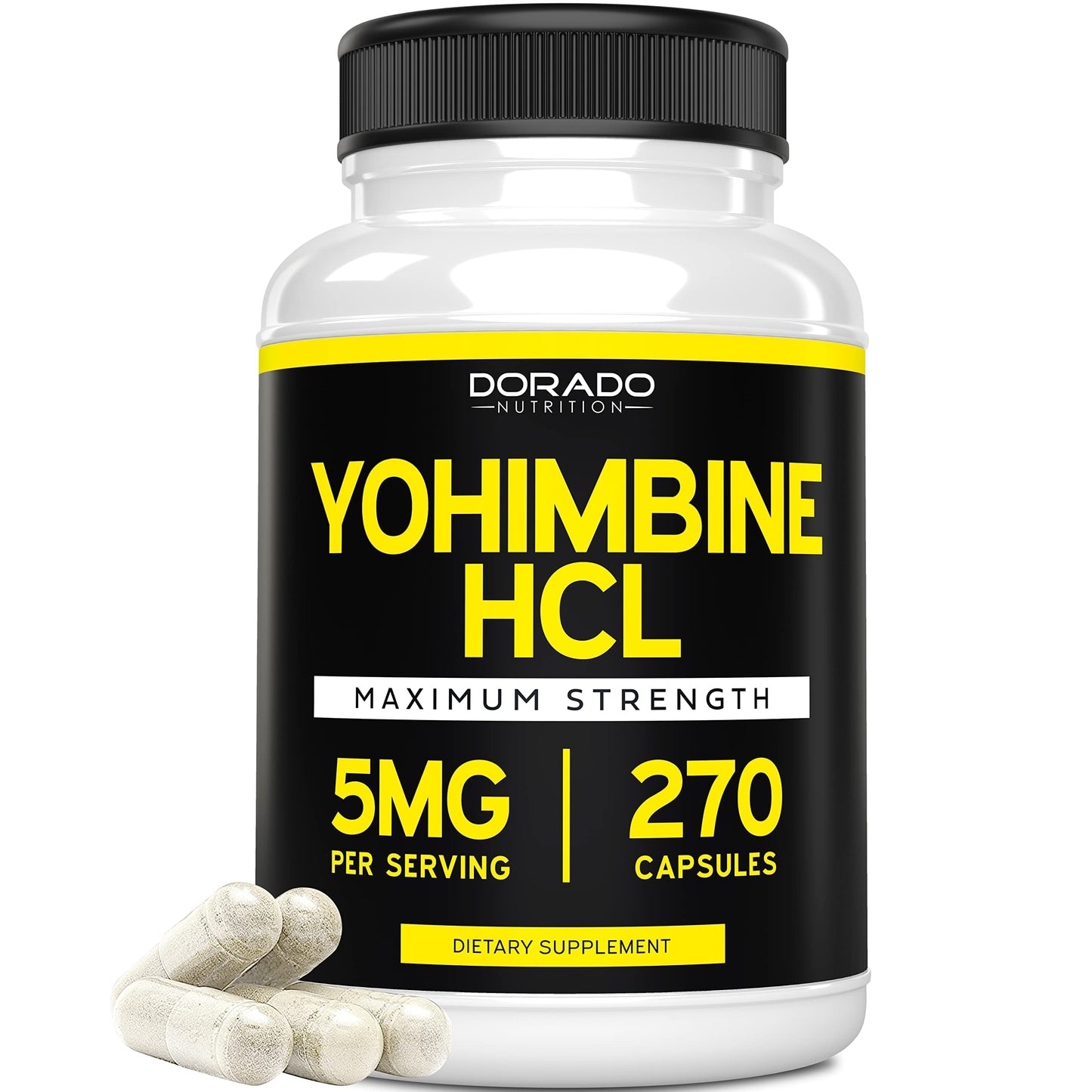 DORADO NUTRITION Yohimbine HCL 5mg for Men and Women Capsule 270