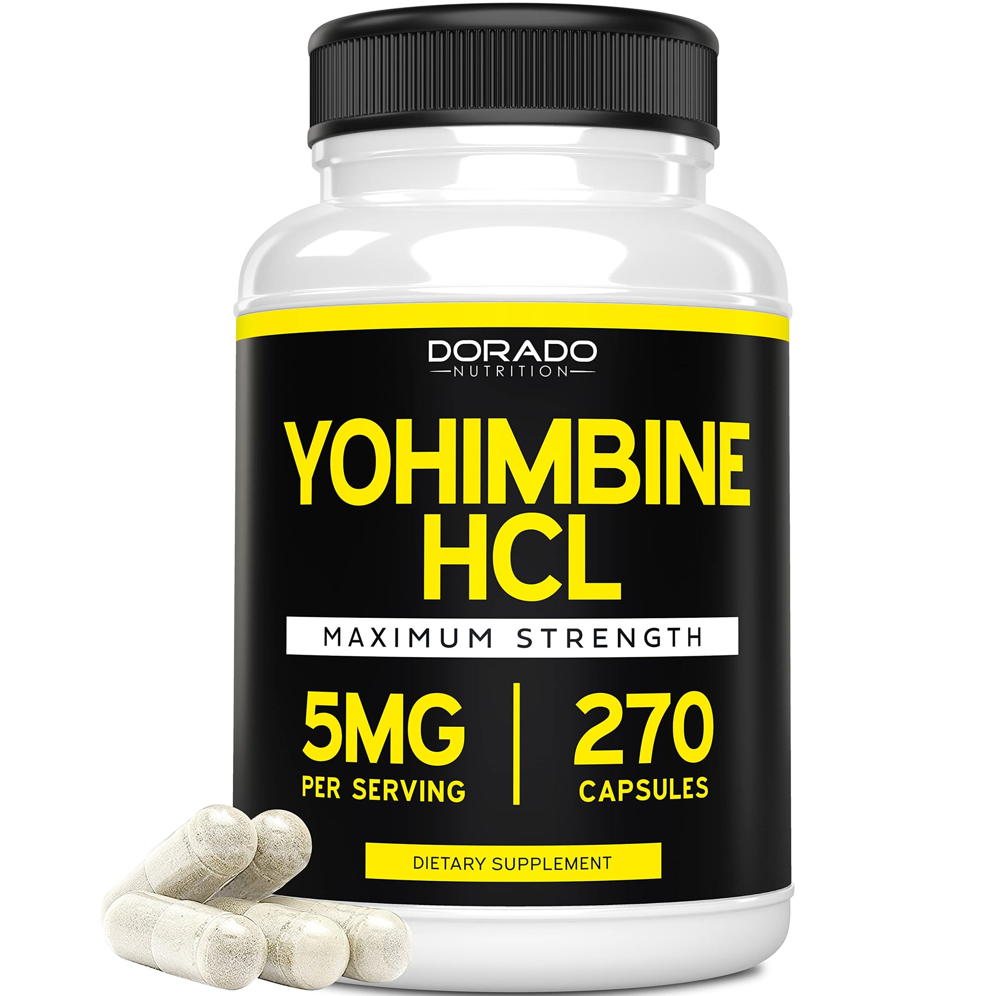 DORADO NUTRITION Yohimbine HCL 5mg for Men and Women Capsule 270