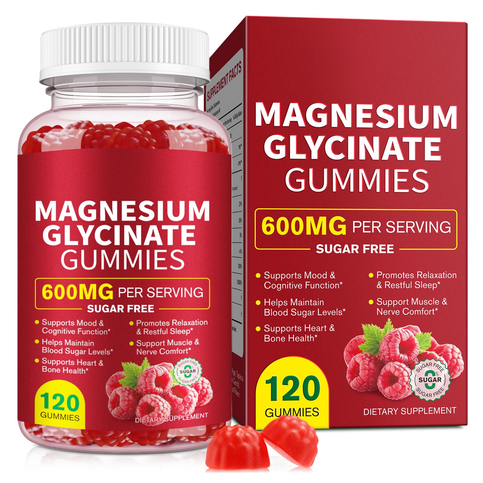 Daiasns Magnesium Glycinate 600mg, 120 Gummies