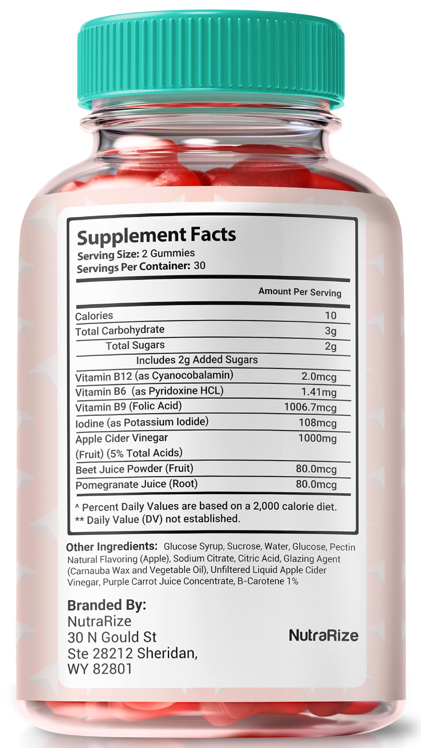 NutraRize Tetraquel Gummies for Weight Loss, 60 Count