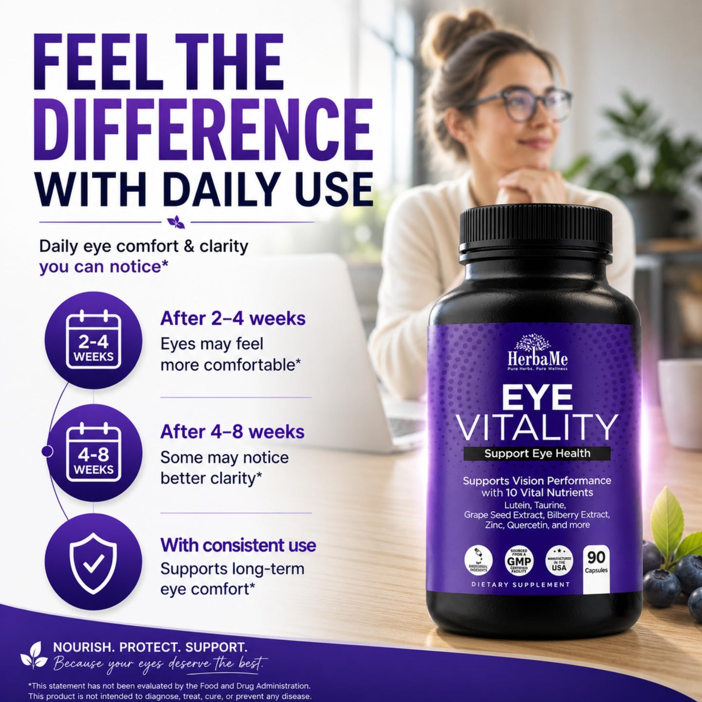 HerbaMe Eye Vitamins Capsule 90 Capsules