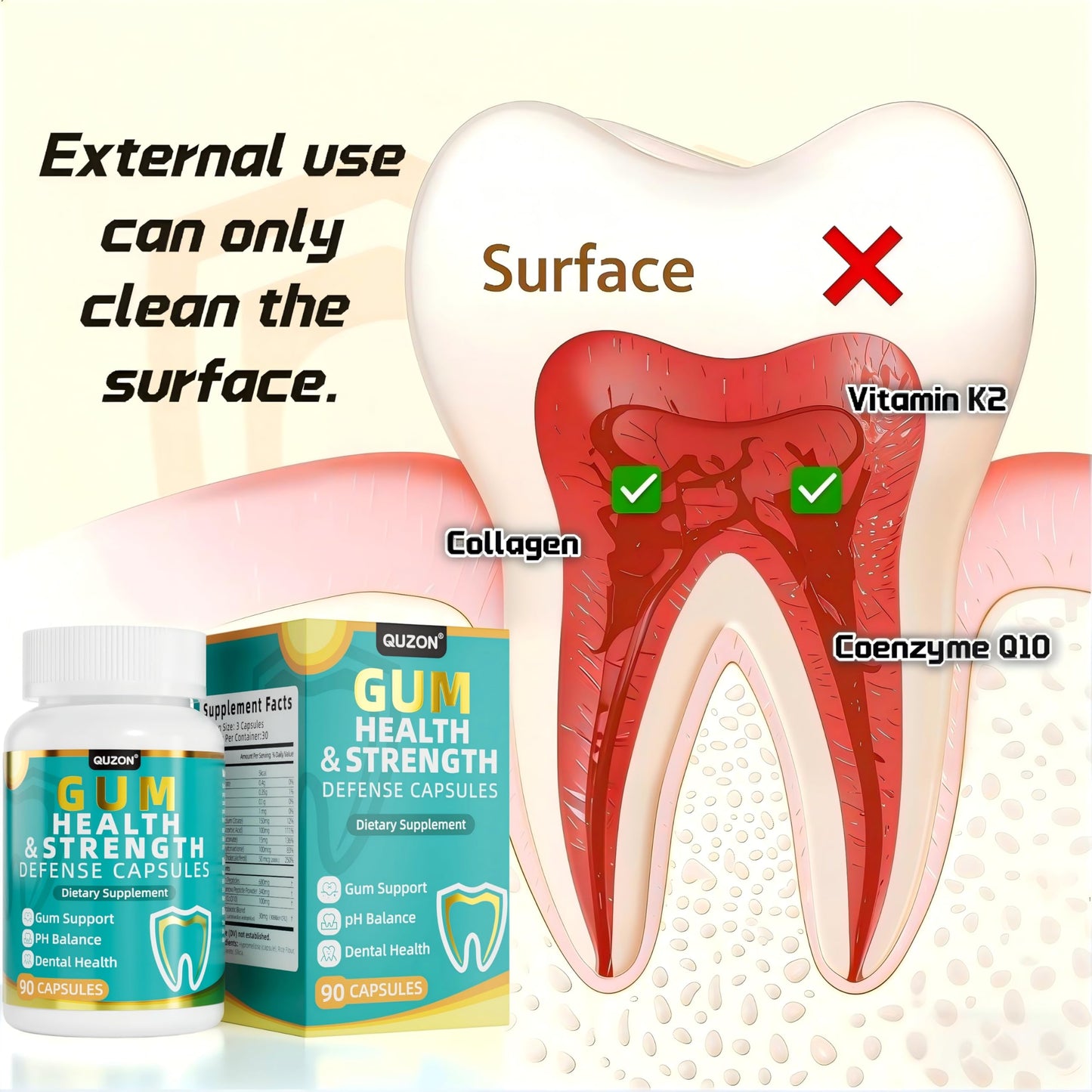 QUZON Gum Restore Capsule 90