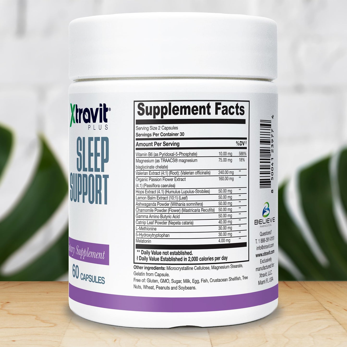 Xtravit Sleep Support Supplement Capsule, 60 Count
