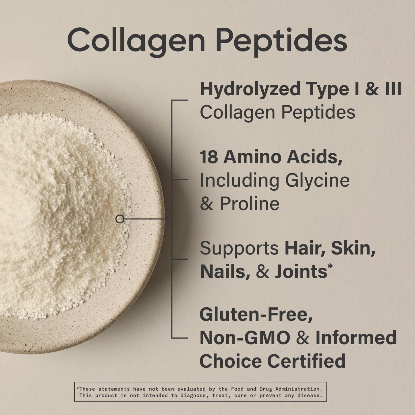 Sports Research Collagen Peptides Protein Powder, Vanilla Powder, 16