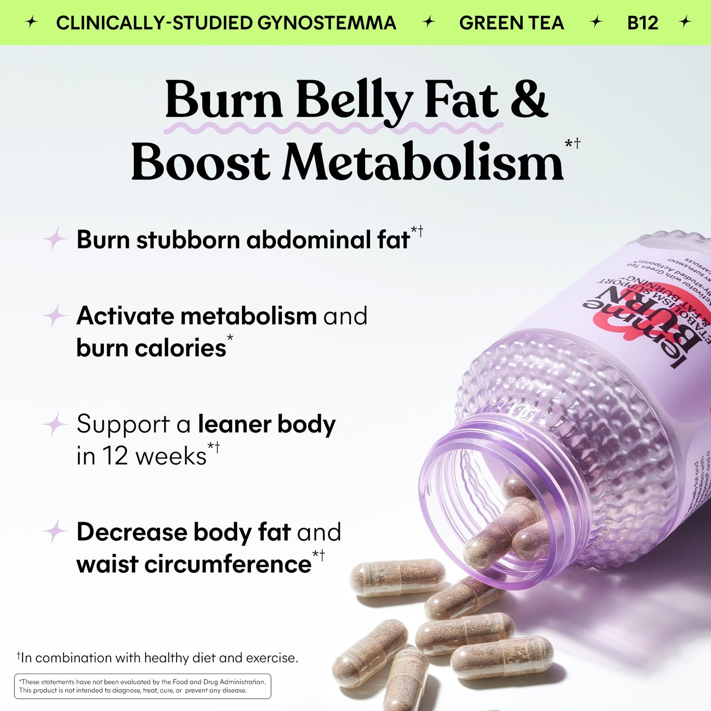 Lemme Burn, Debloat & Focus Bundle Capsules & Gummies 170 Count