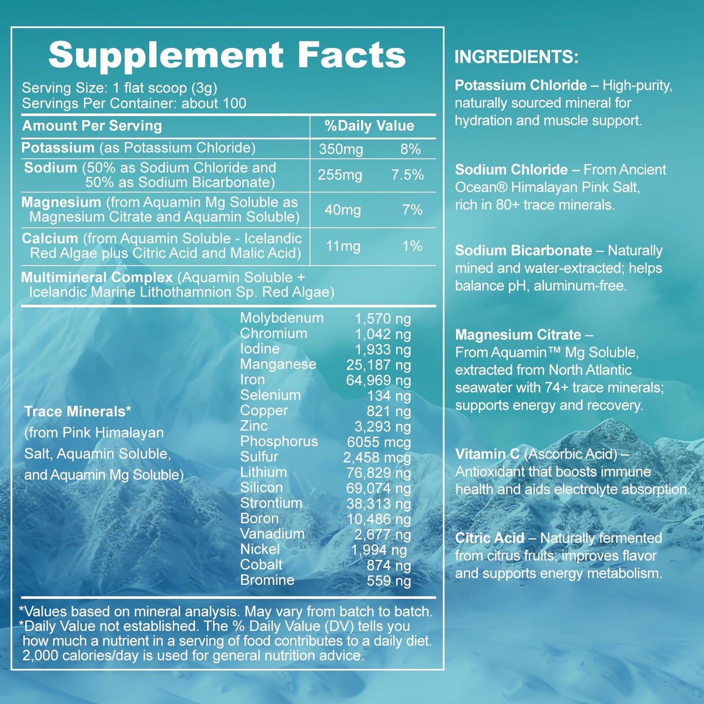 Lunza Electrolyte Powder 10.5 Ounces
