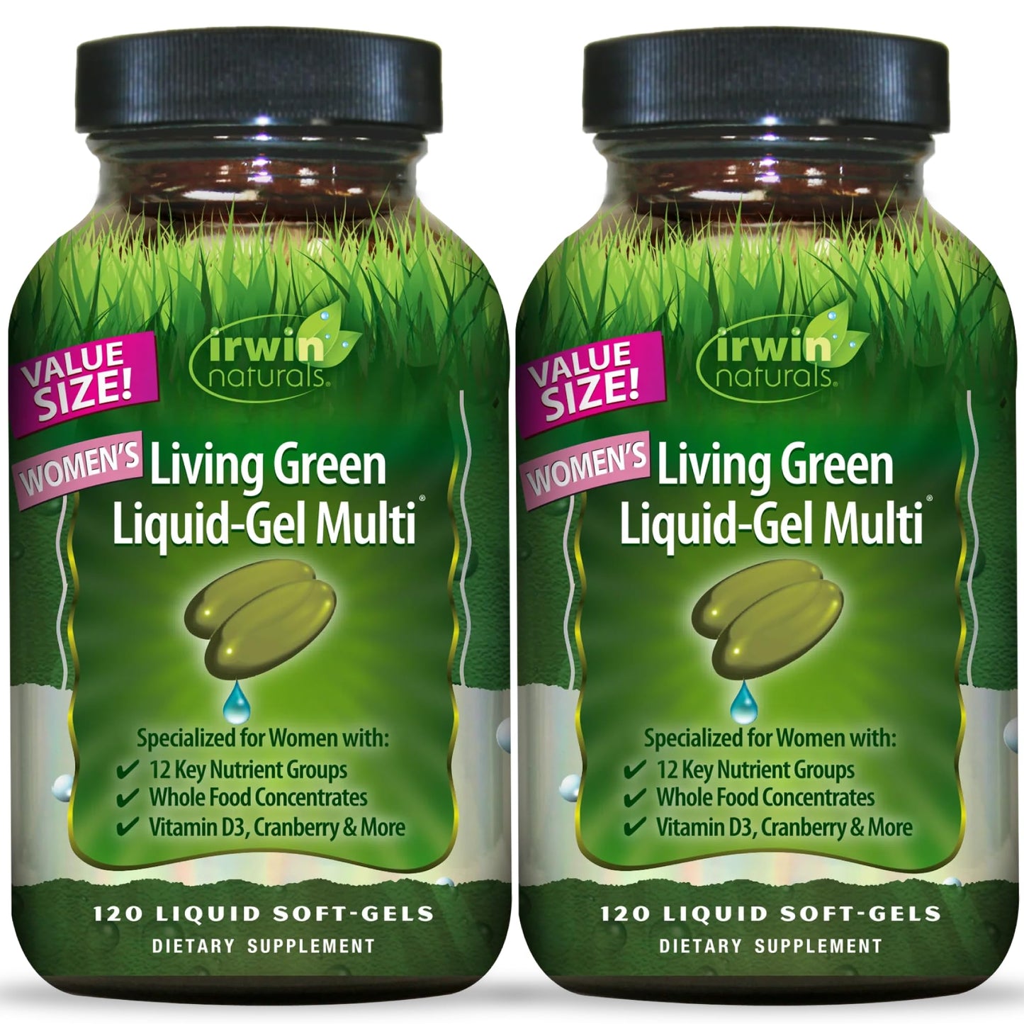 Irwin Naturals Women's Living Green Liquid-Gel Multivitamins Softgel 240