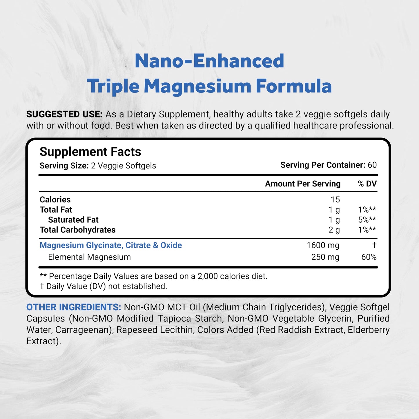 Naturalis Vegan Triple Magnesium Complex Softgels 120