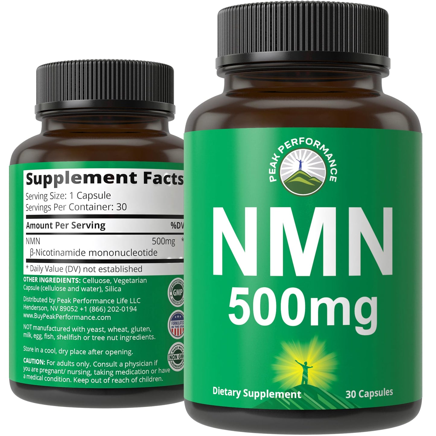 Peak Performance NMN Nicotinamide Mononucleotide Capsule 30 Count