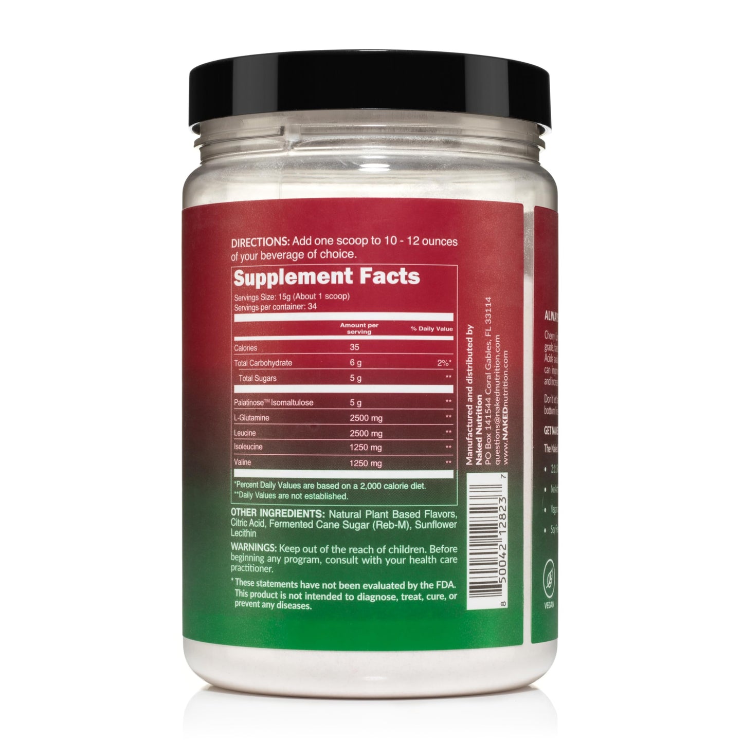 NAKED Cherry Lime Pre Workout & BCAA Bundle – Vegan Clean Energy, Powder, 33.6723 Servings