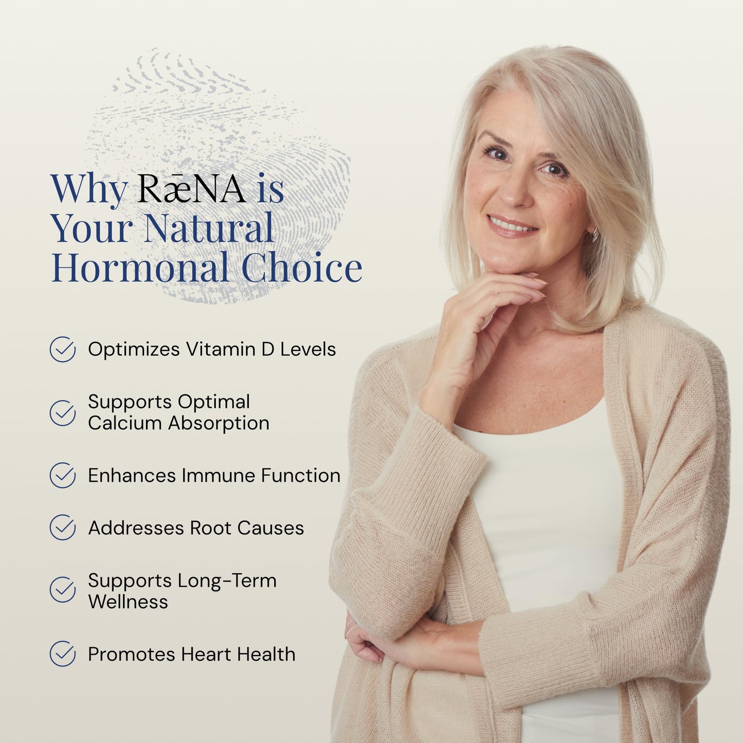 Raena Vitamin D3 Plus K2 Vitamin Capsule, 1 Count