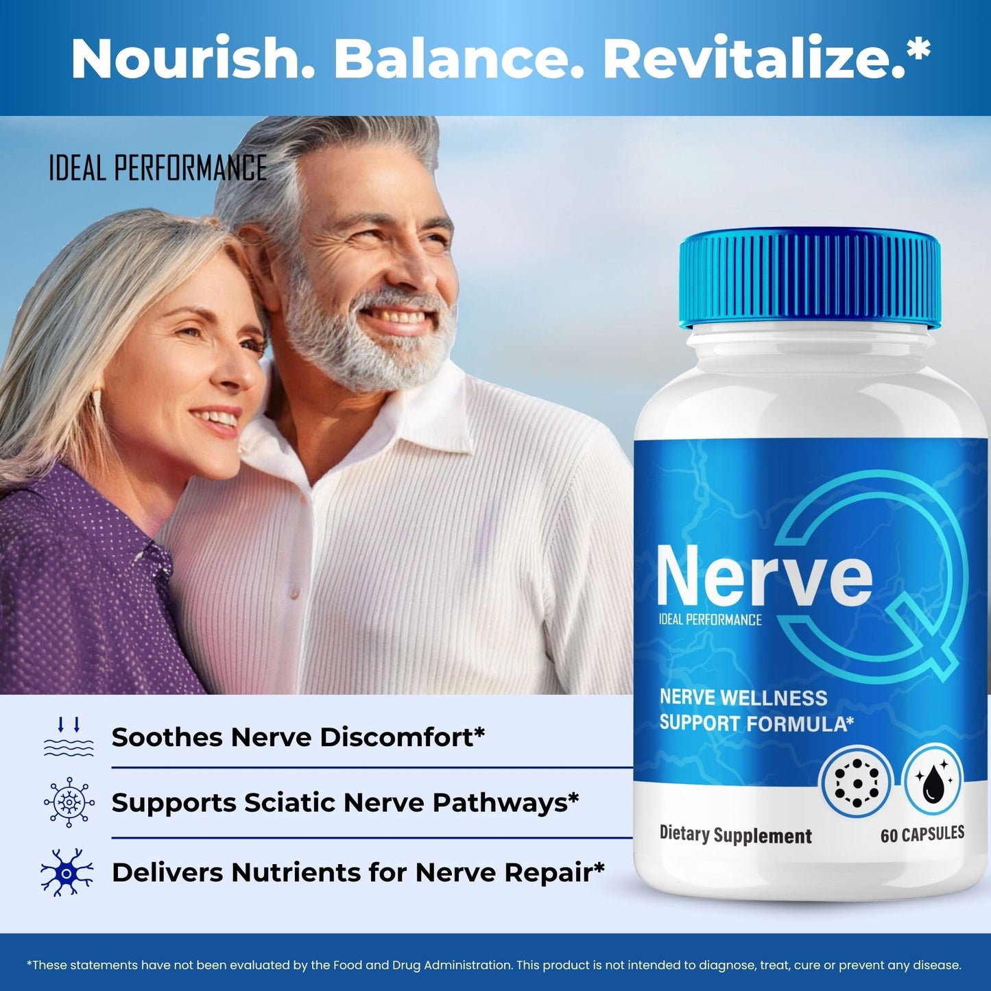 IDEAL PERFORMANCE Nerve Q Capsules, 180 Capsules