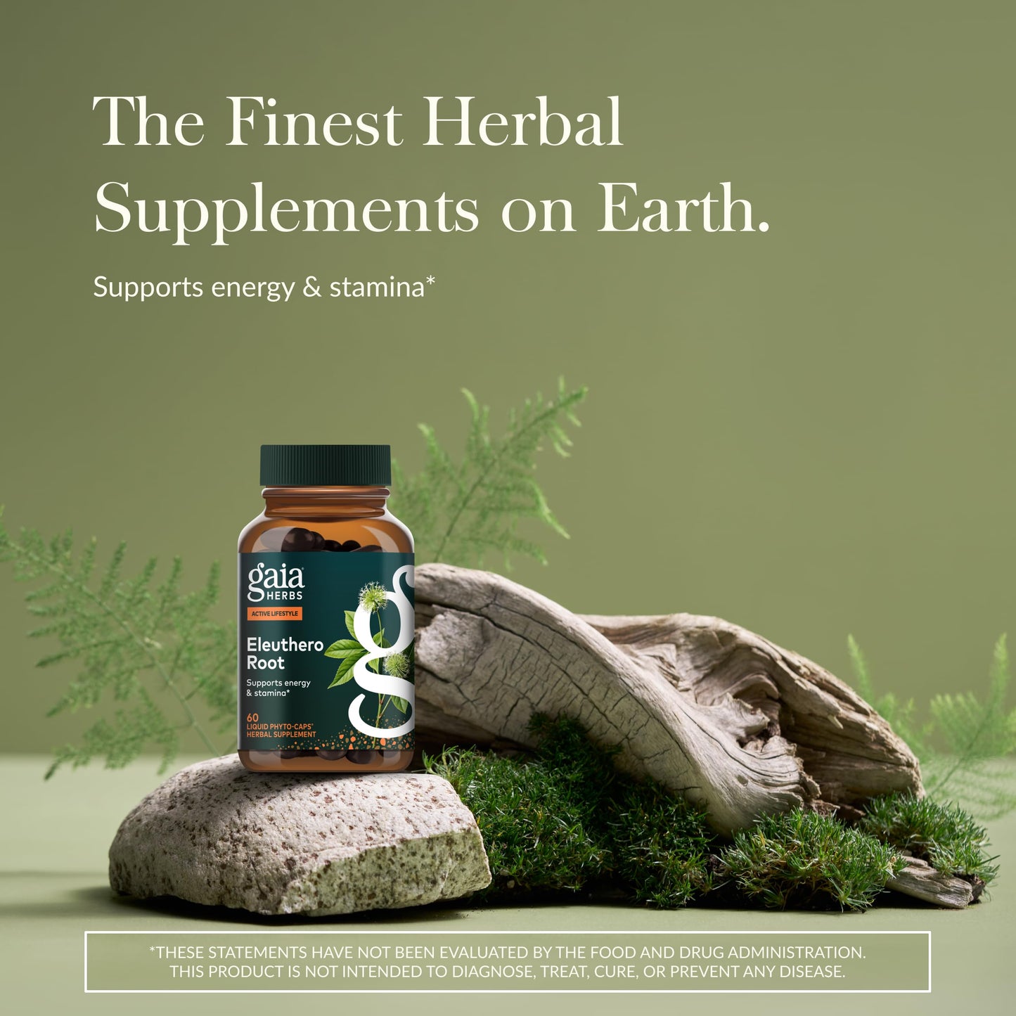 Gaia Herbs Eleuthero Root Capsules 60 Count