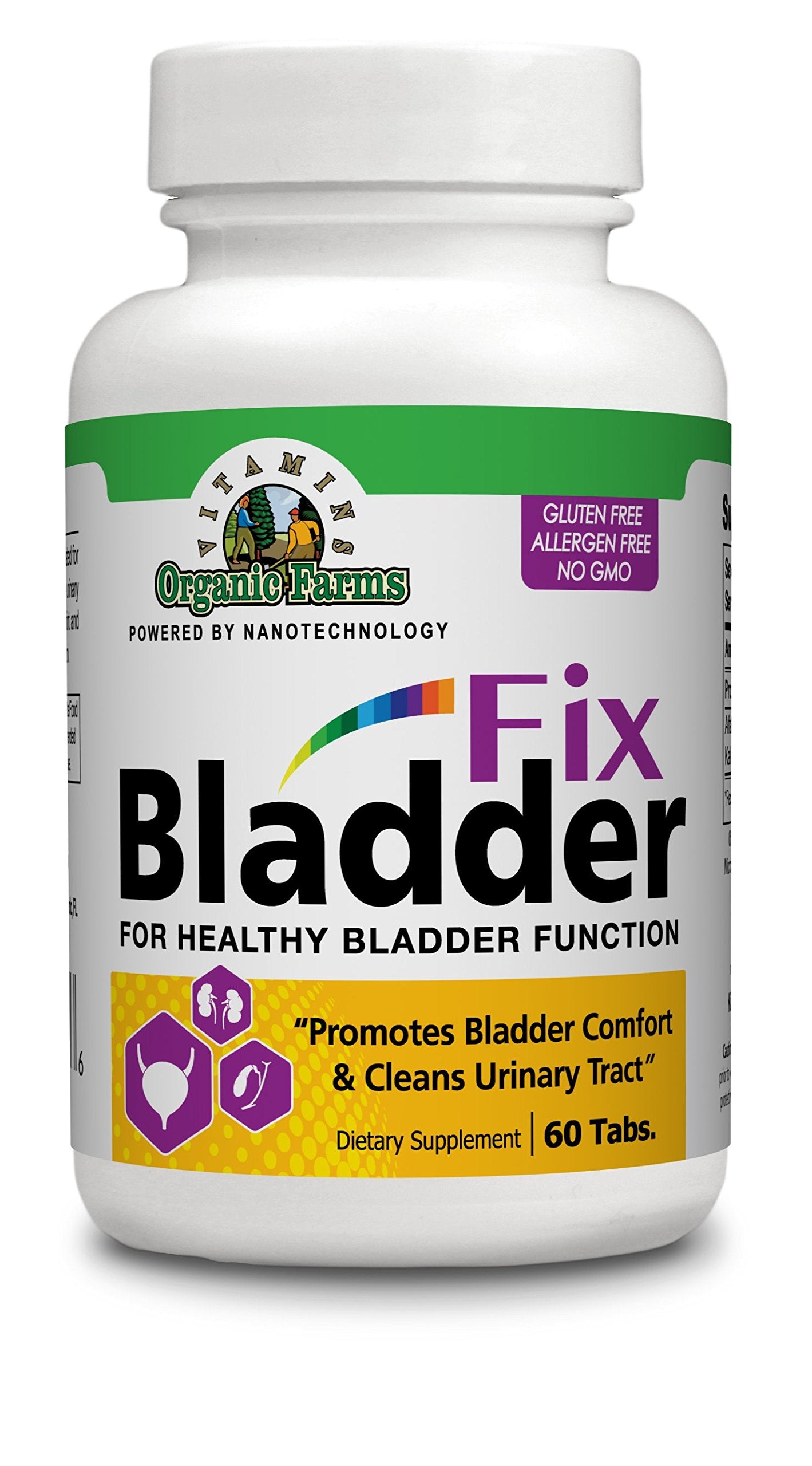 Organic Farms Vitamins Bladder Fix 60 Tablets