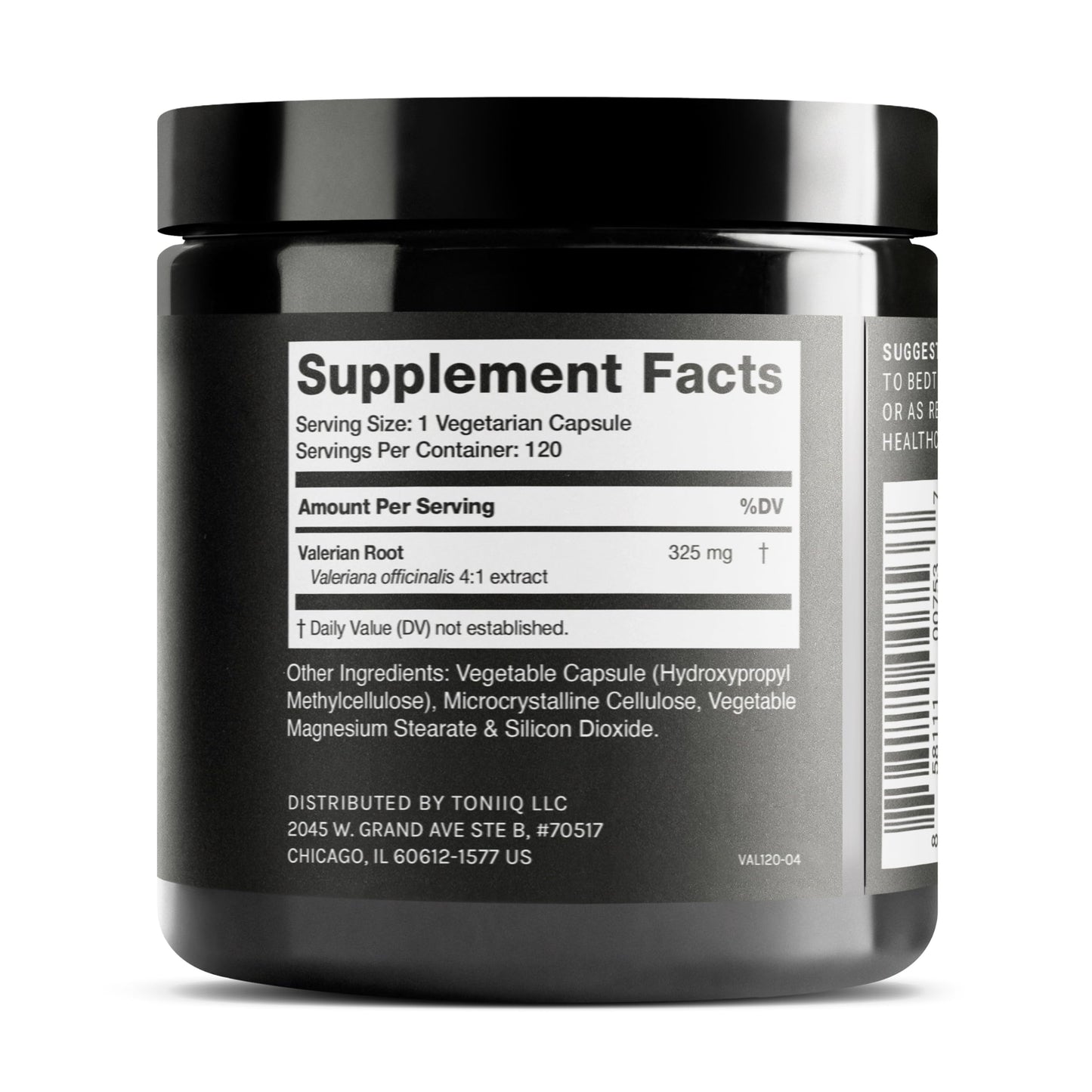 Toniiq Valerian Root Capsules 120 Capsules