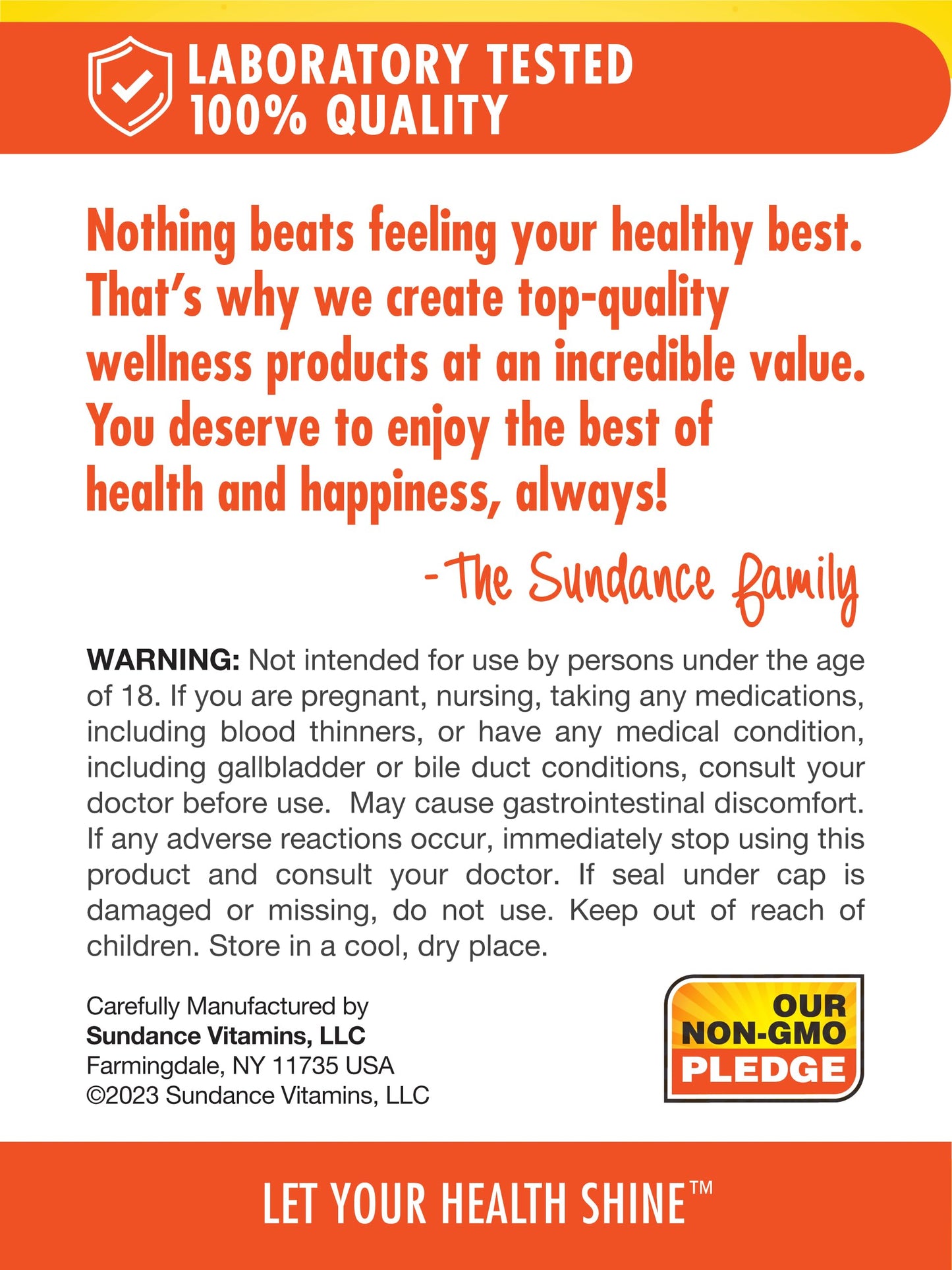 Sundance Glucosamine Chondroitin with MSM and Turmeric Caplets, 80 Count