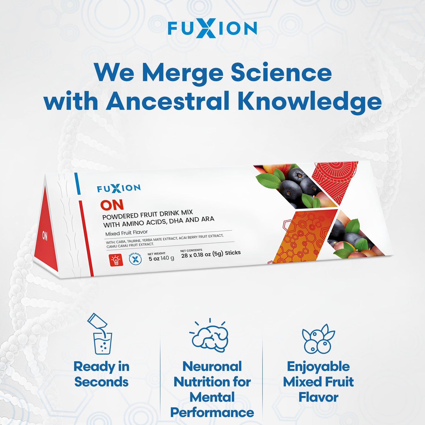 FuXion ON Brain Support Drink Powder, 16
