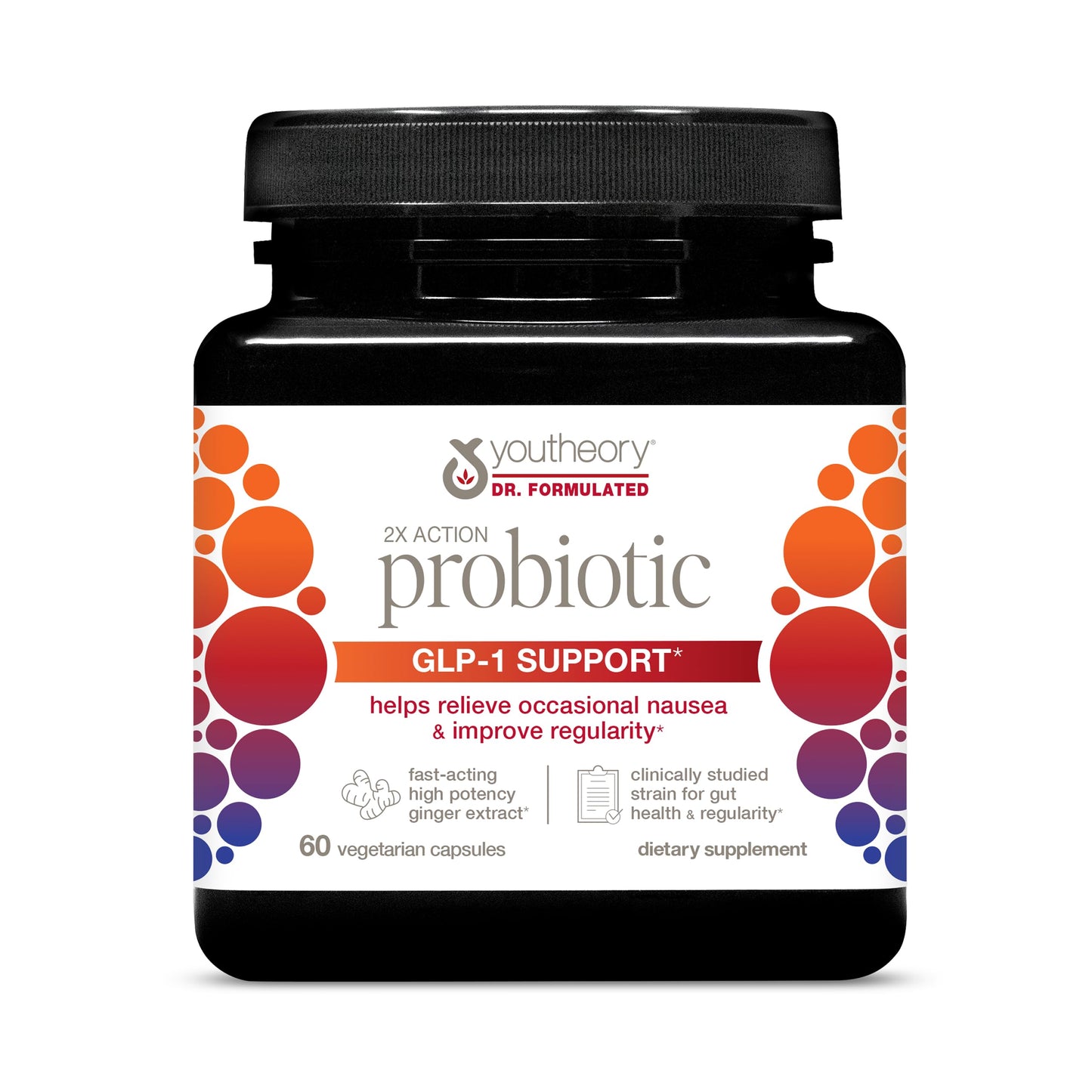 Youtheory 2X Action Probiotic Capsule, 60 Count