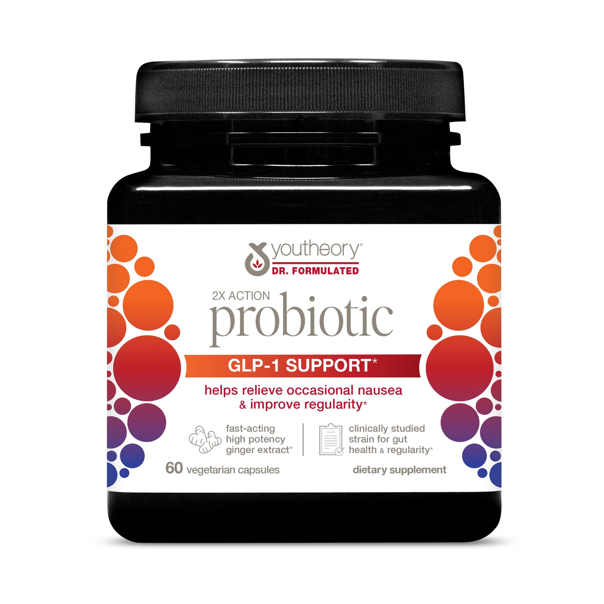 Youtheory 2X Action Probiotic Capsule, 60 Count