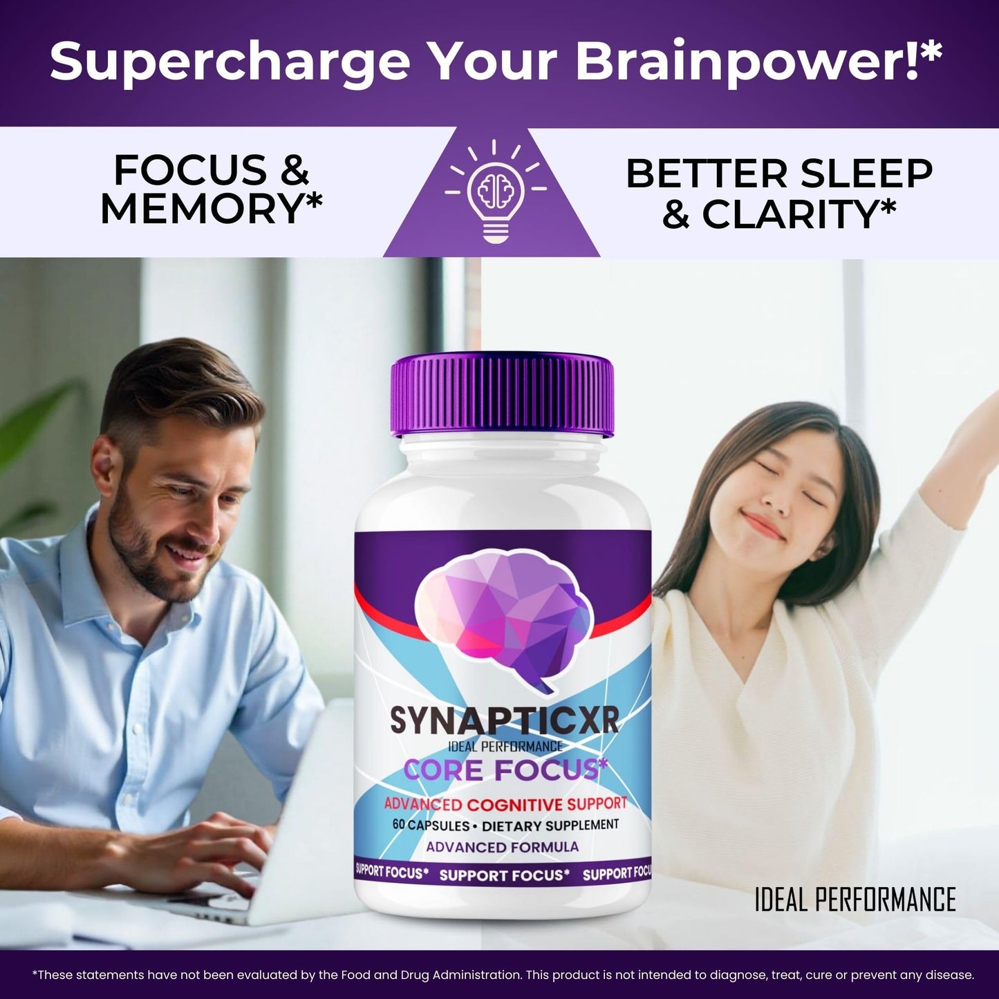 IDEAL PERFORMANCE Synaptic XR Nerve Health Support Capsules 180 Capsules