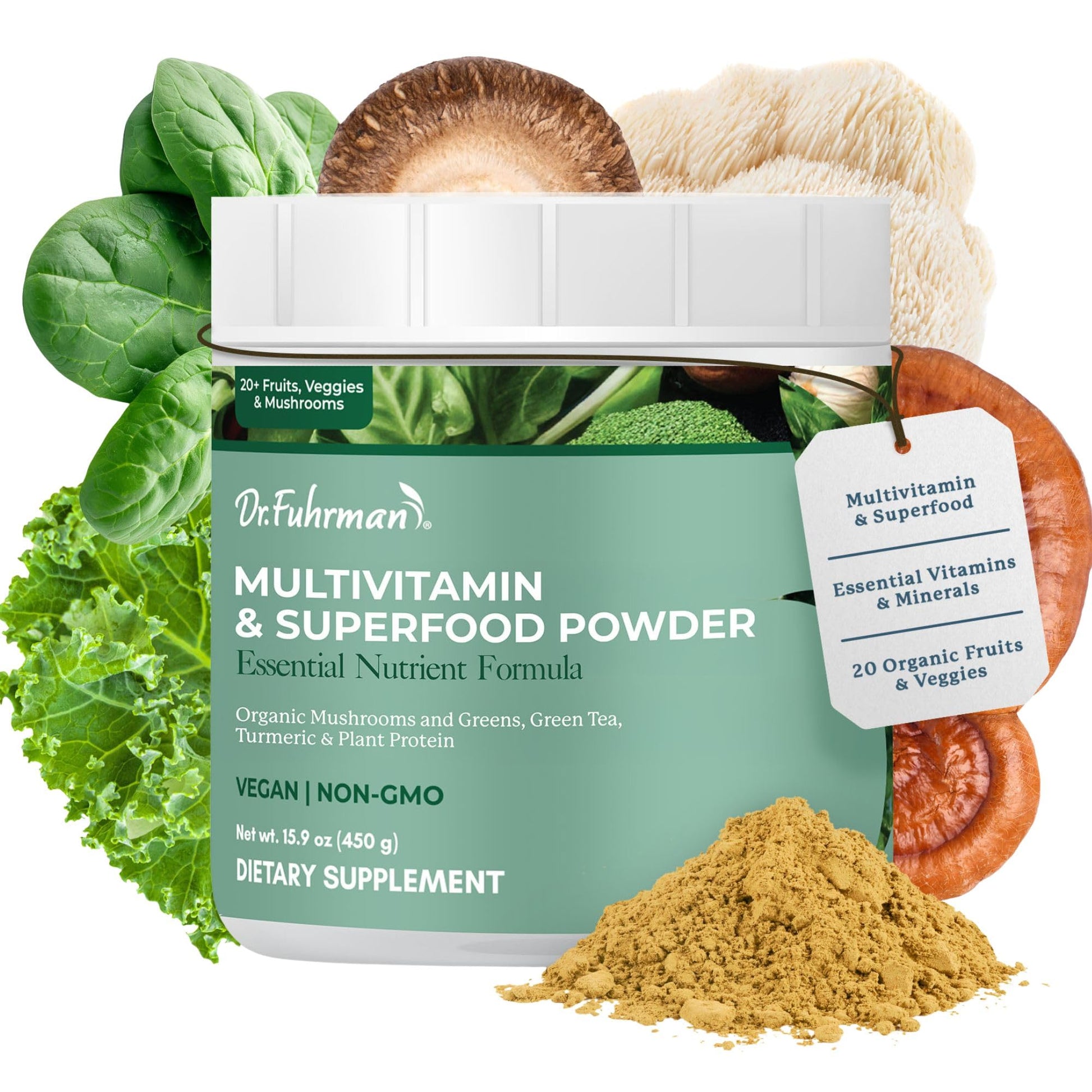 Dr. Fuhrman Whole Food Greens Powder 15.9 Ounce