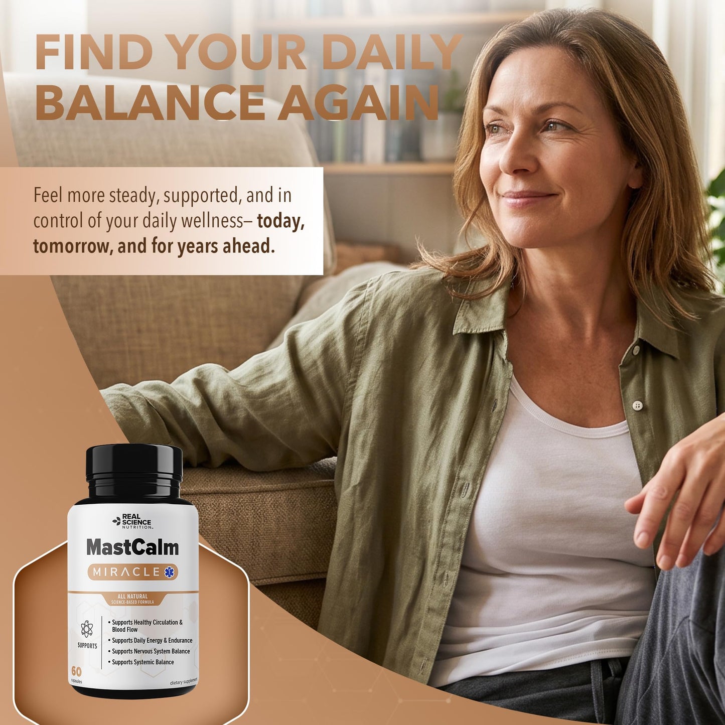 Real Science Nutrition MastCalm 60 Capsules